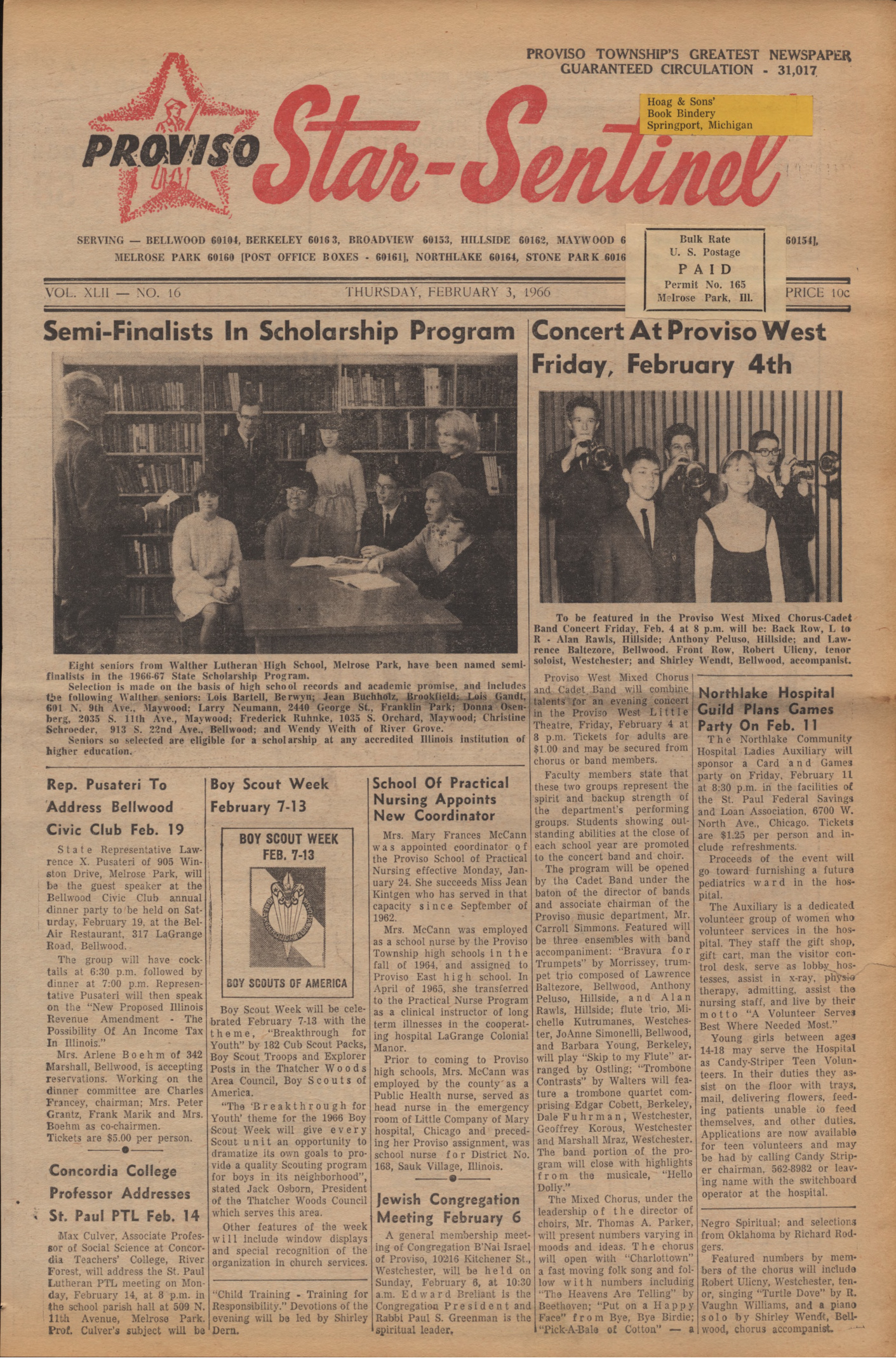 Proviso Star-Sentinel – 19660203