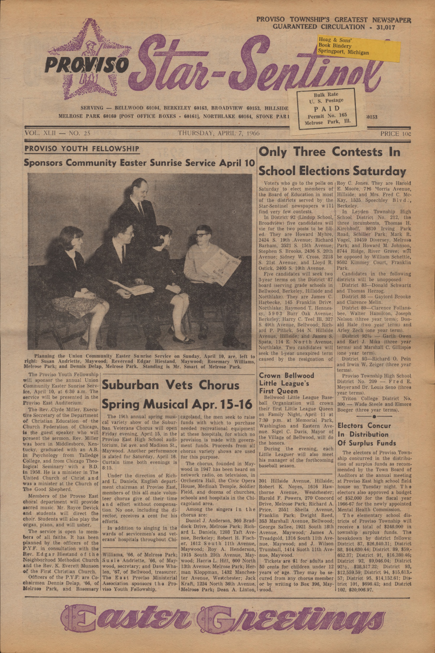 Proviso Star-Sentinel – 19660407
