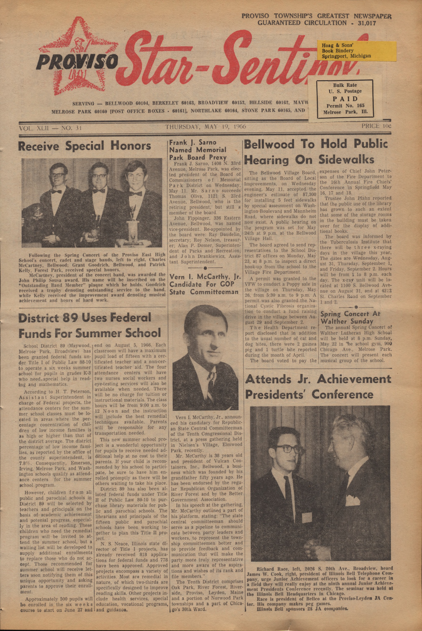 Proviso Star-Sentinel – 19660519