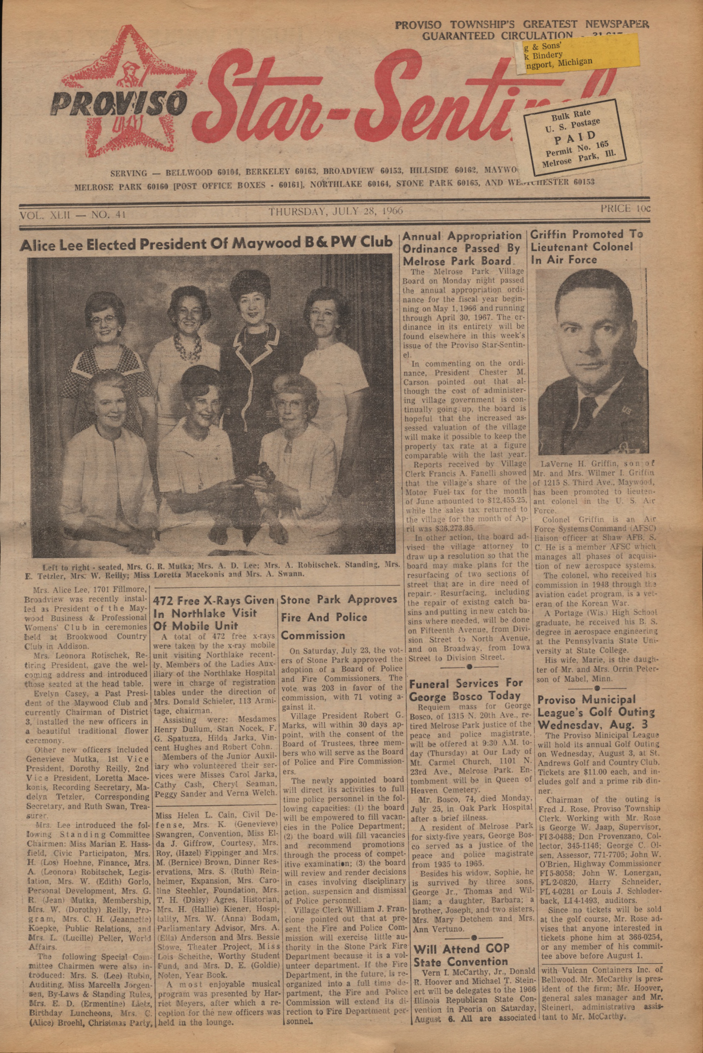 Proviso Star-Sentinel – 19660728