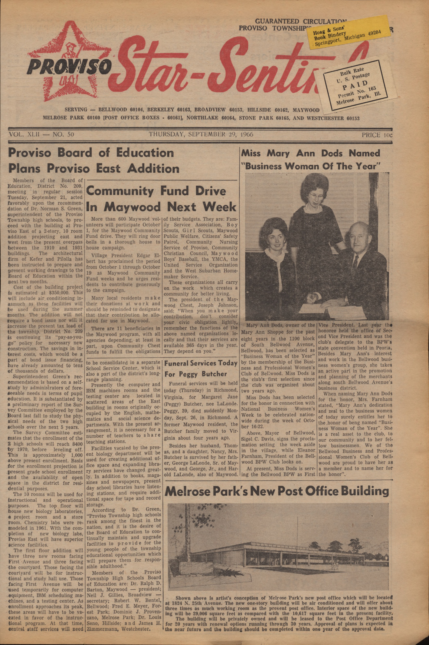 Proviso Star-Sentinel – 19660929