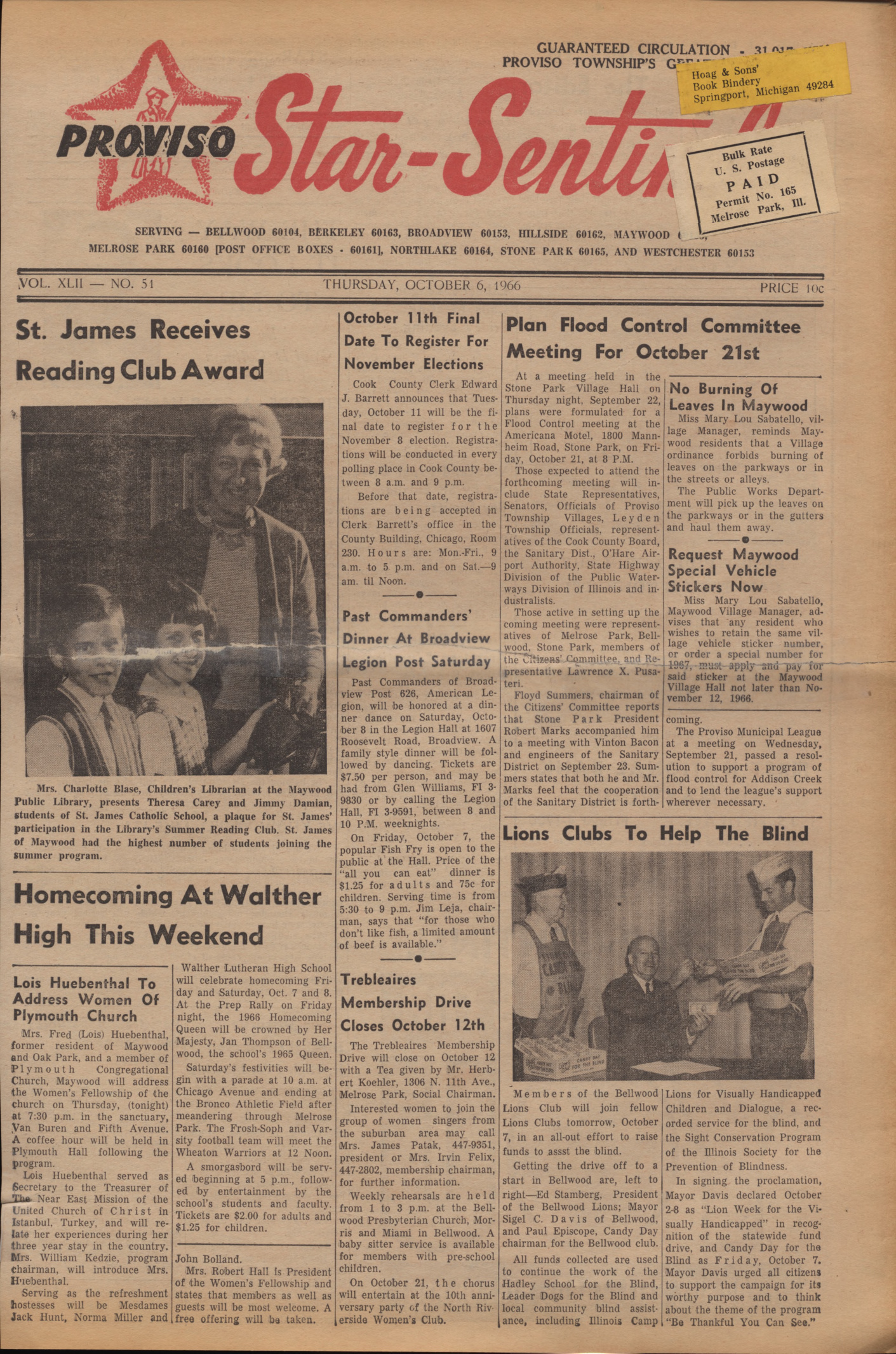 Proviso Star-Sentinel – 19661006