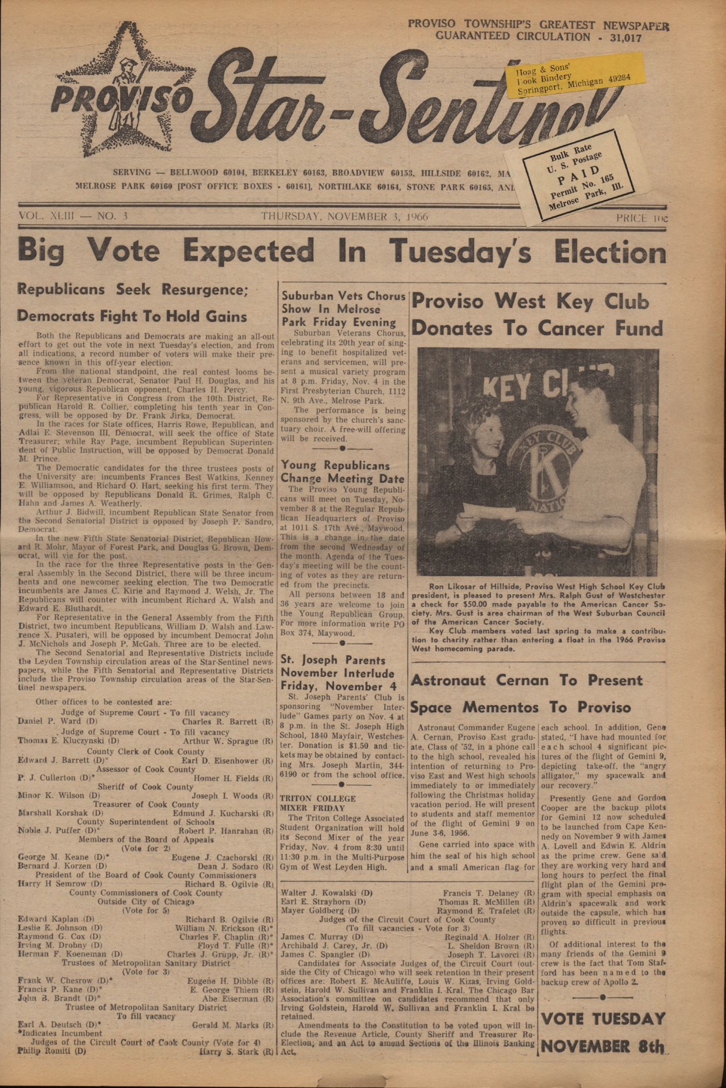 Proviso Star-Sentinel – 19661103