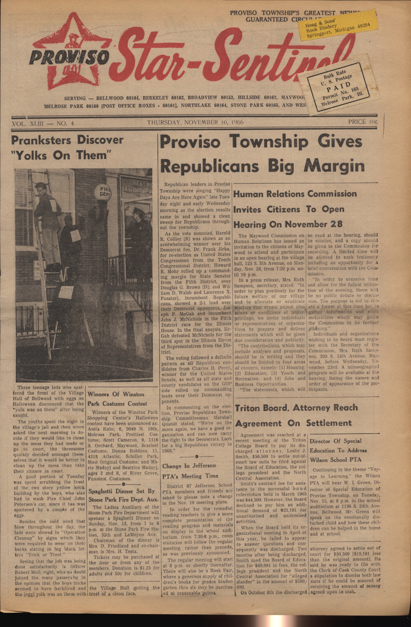 Proviso Star-Sentinel – 19661110