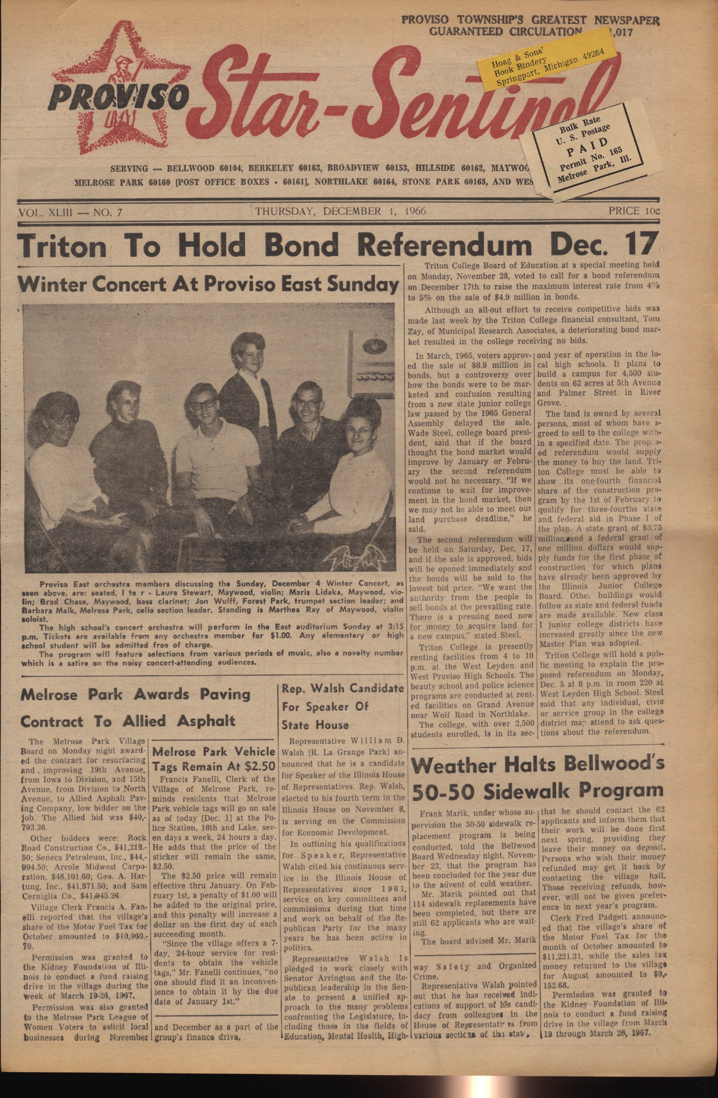 Proviso Star-Sentinel – 19661201