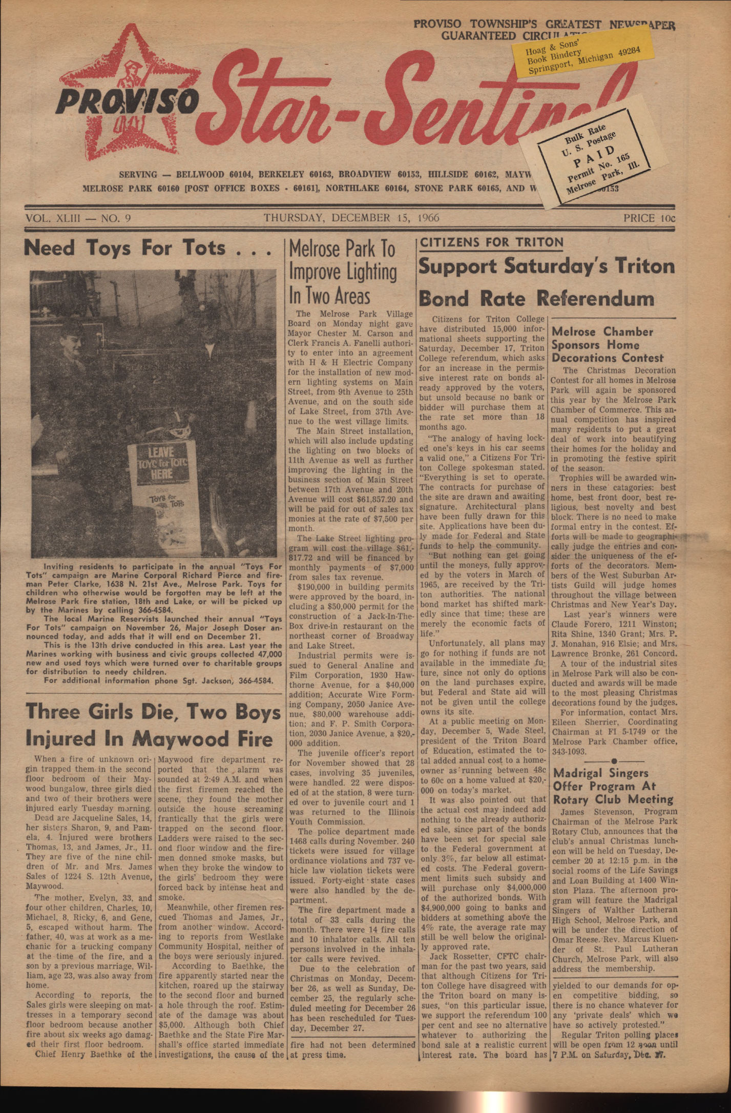 Proviso Star-Sentinel – 19661215