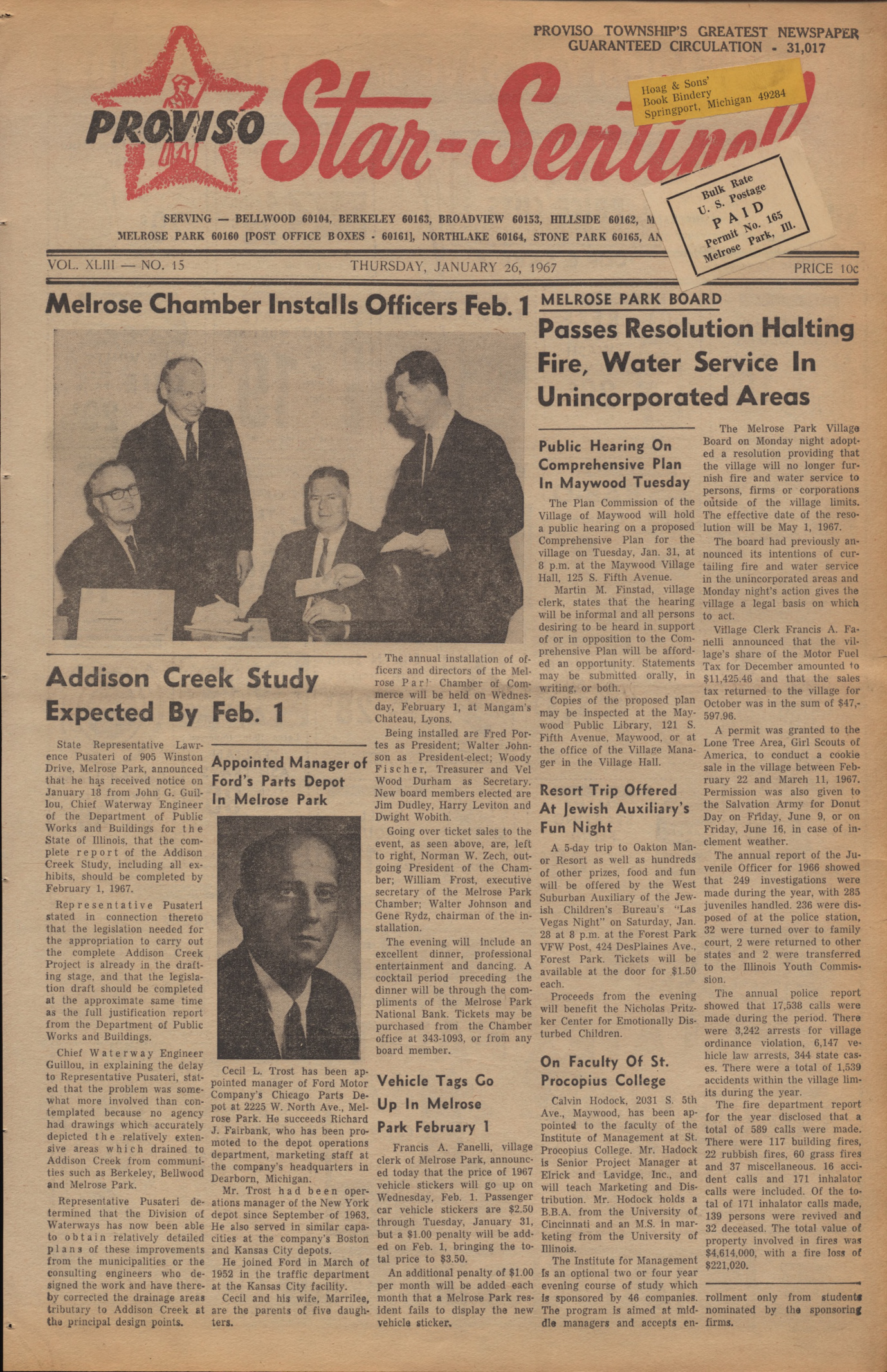 Proviso Star-Sentinel – 19670126