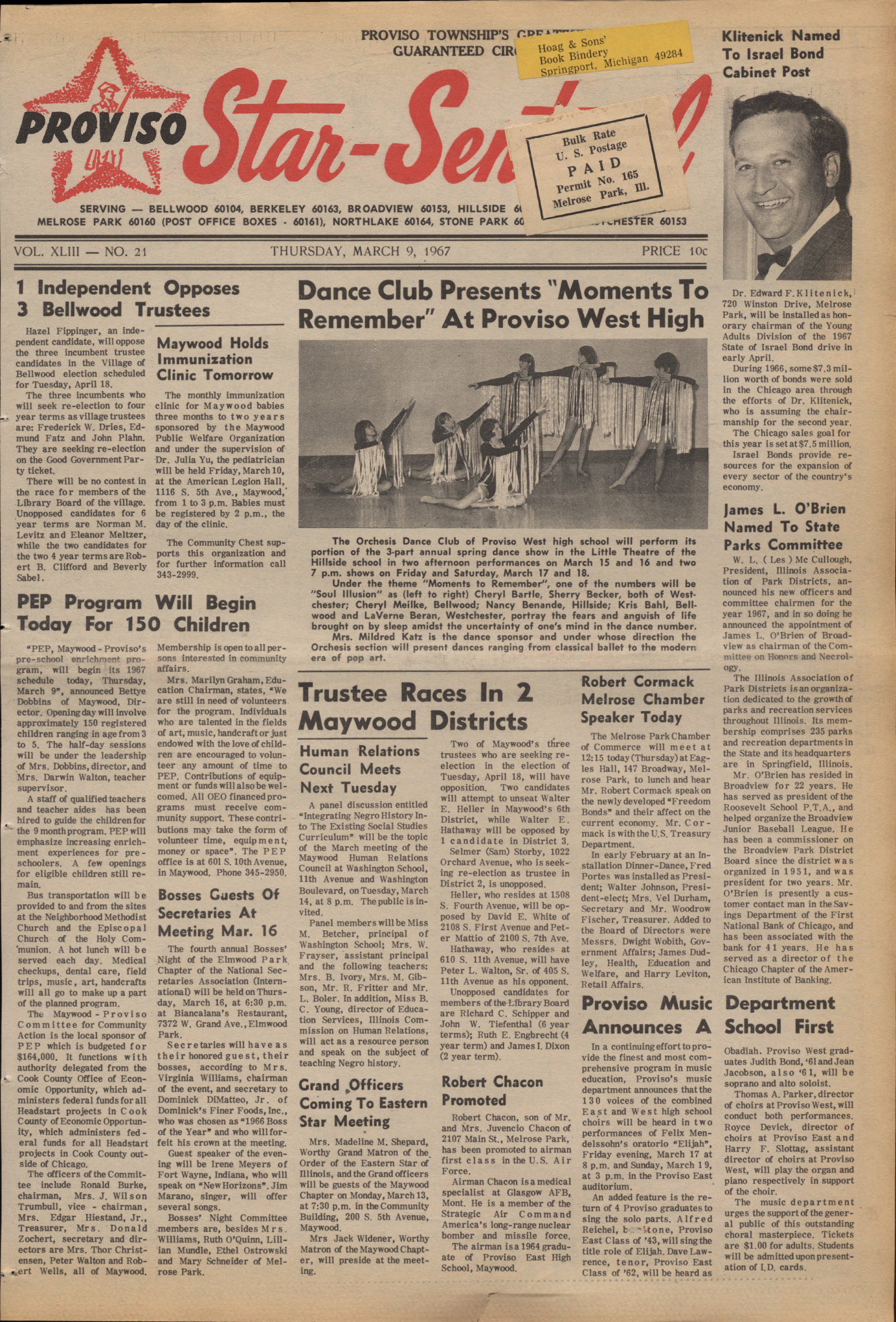 Proviso Star-Sentinel – 19670309