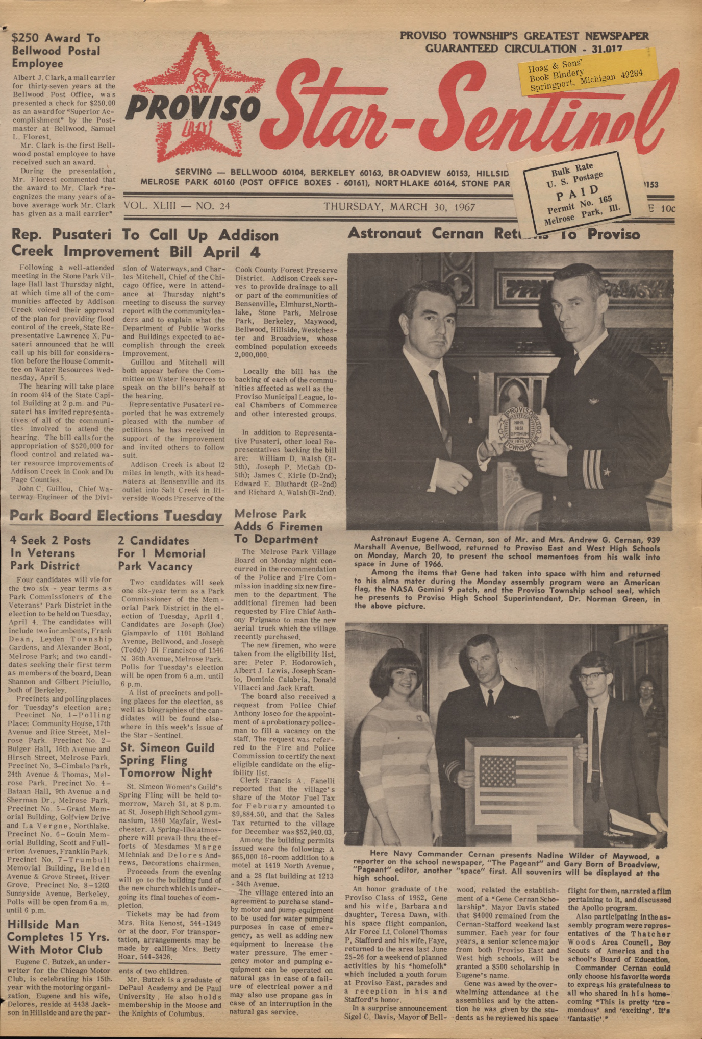 Proviso Star-Sentinel – 19670330