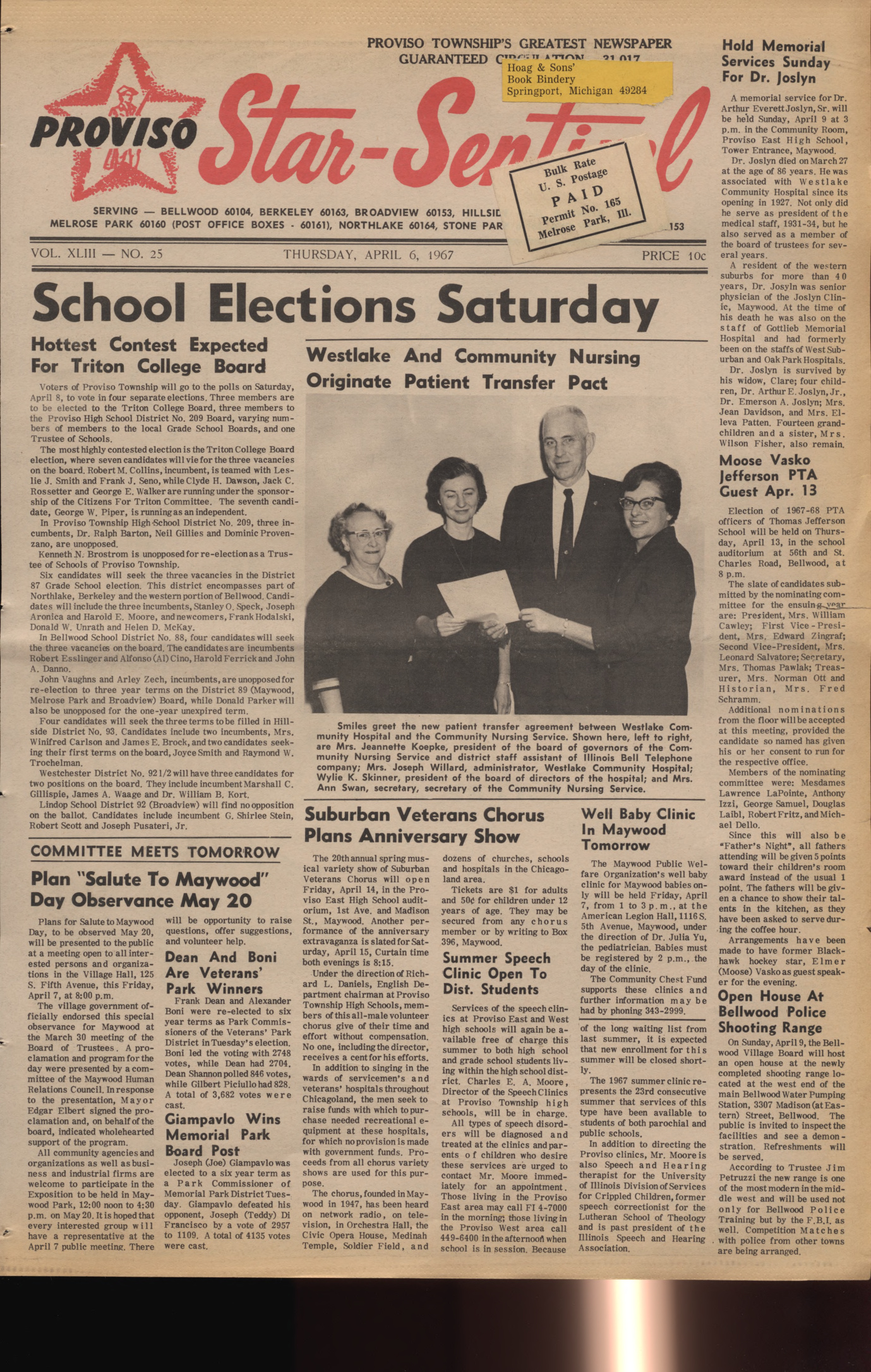 Proviso Star-Sentinel – 19670406