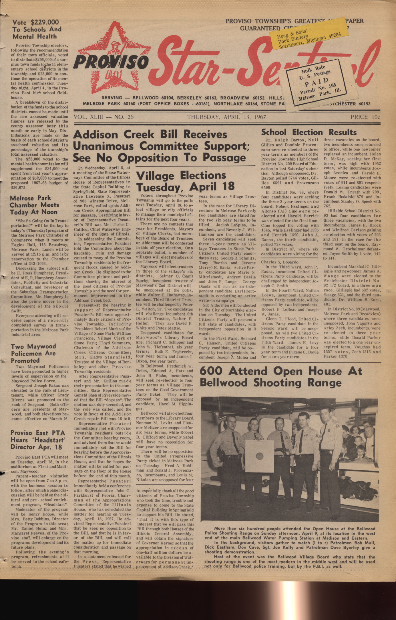 Proviso Star-Sentinel – 19670413
