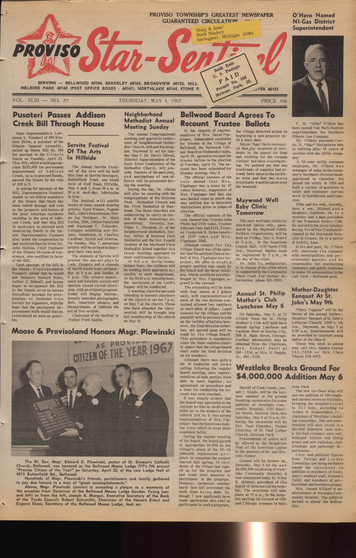 Proviso Star-Sentinel – 19670504