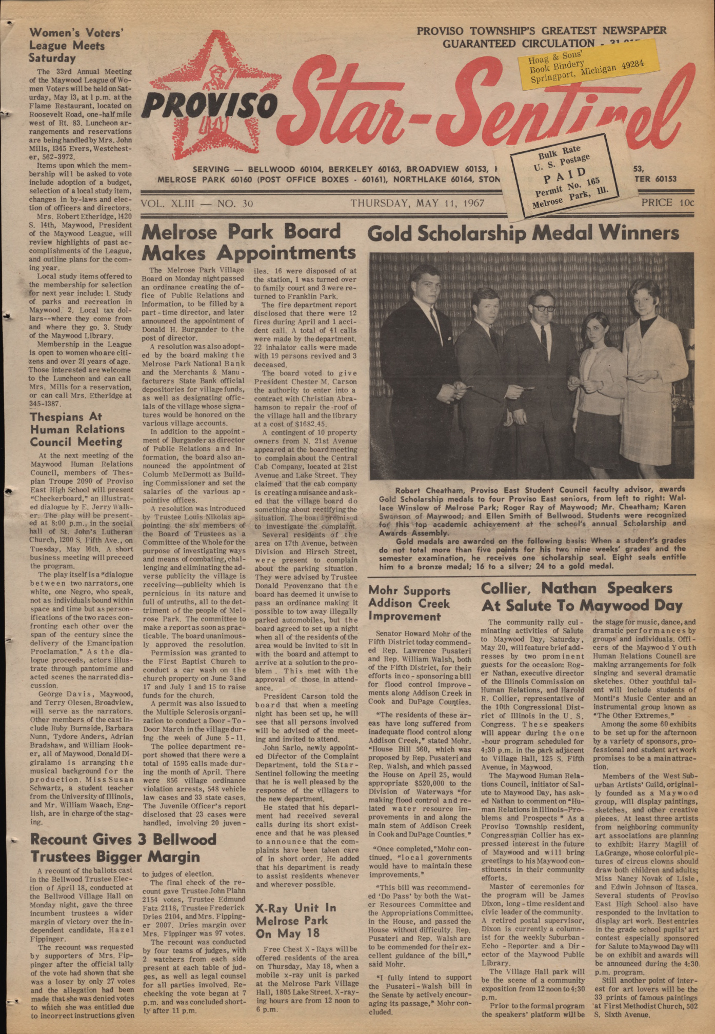 Proviso Star-Sentinel – 19670511