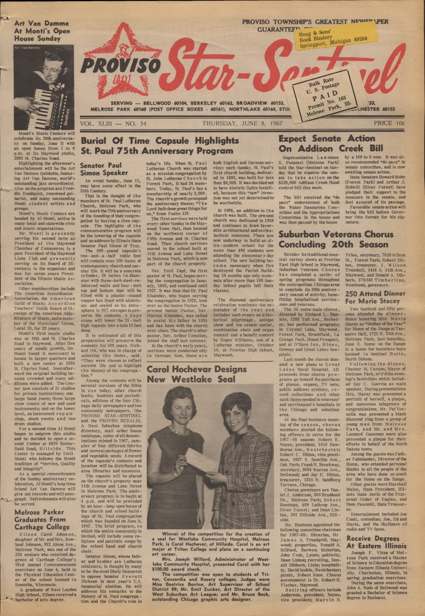 Proviso Star-Sentinel – 19670608