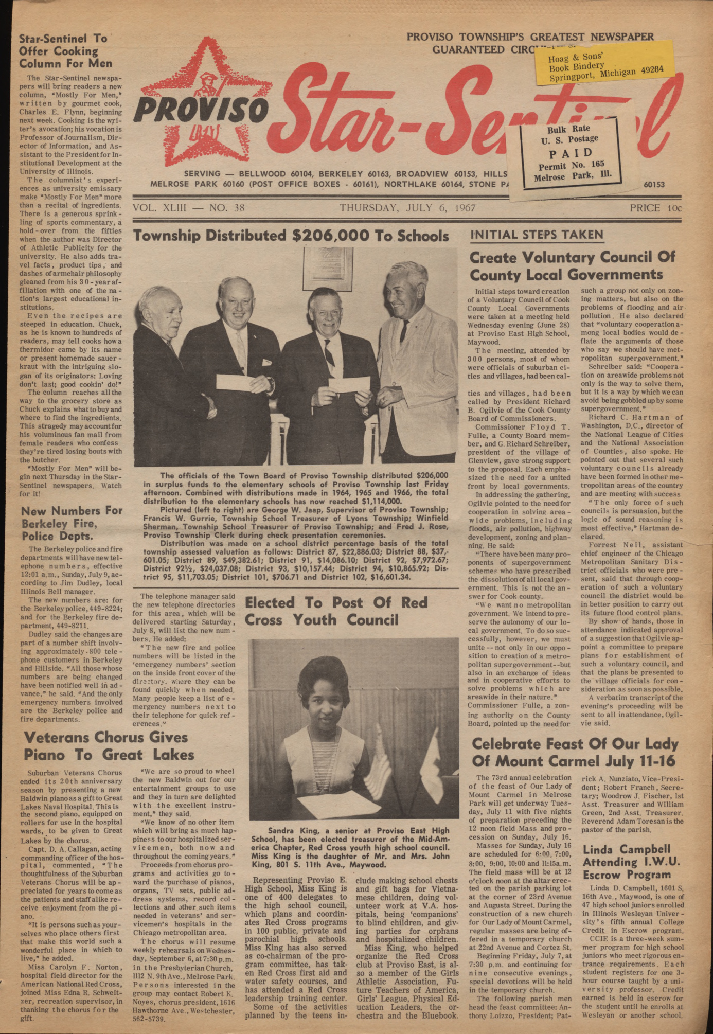 Proviso Star-Sentinel – 19670706