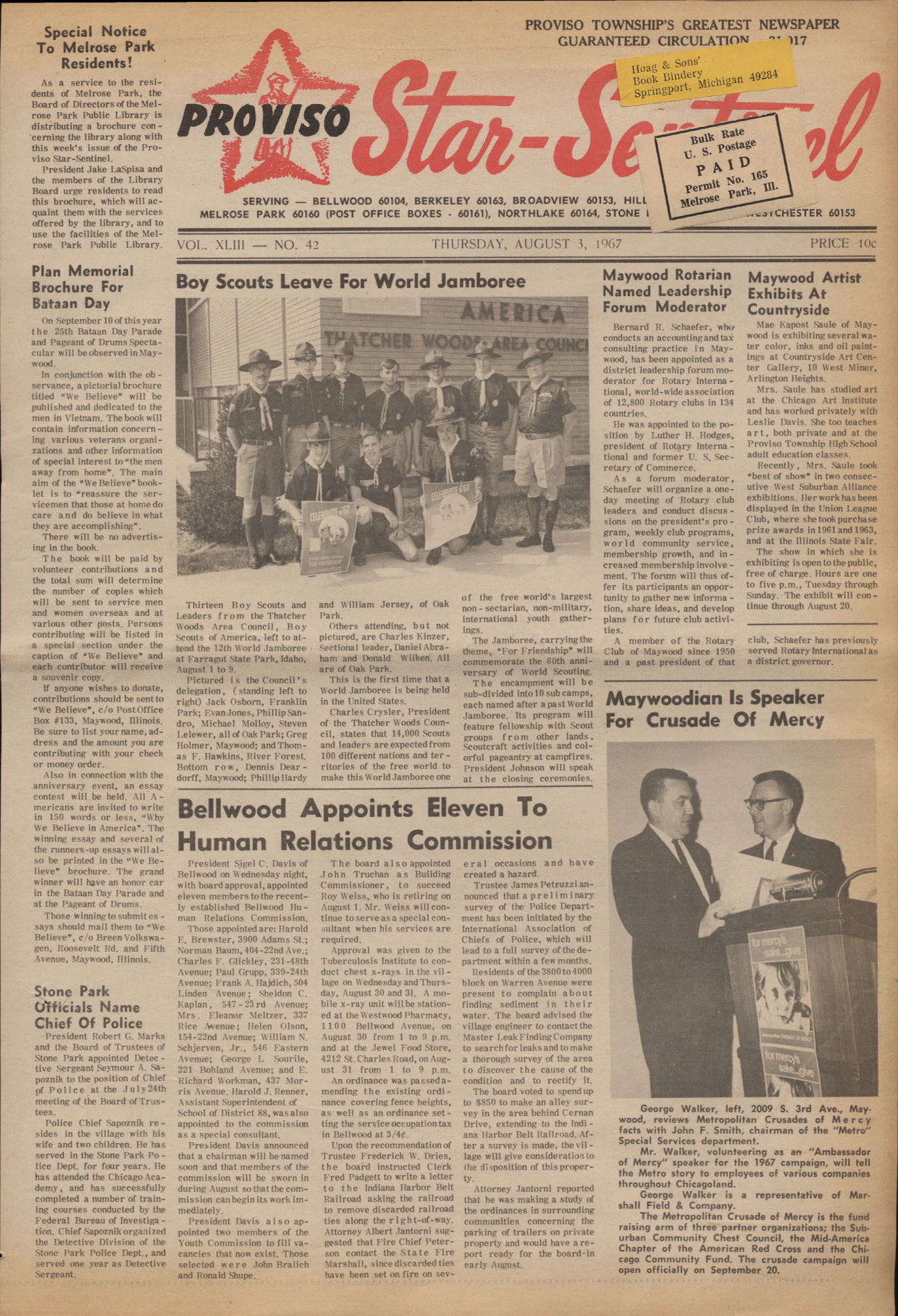 Proviso Star-Sentinel – 19670803