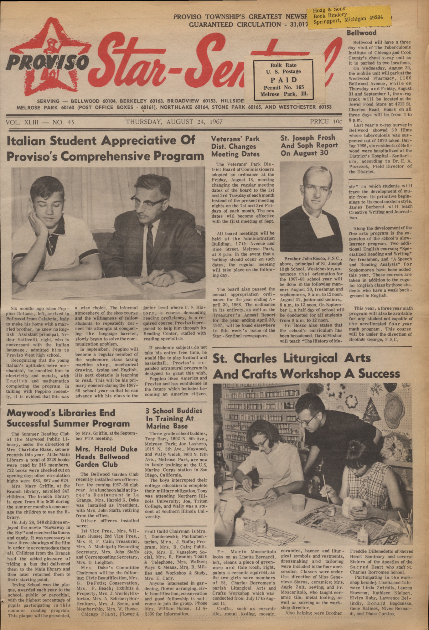 Proviso Star-Sentinel – 19670824