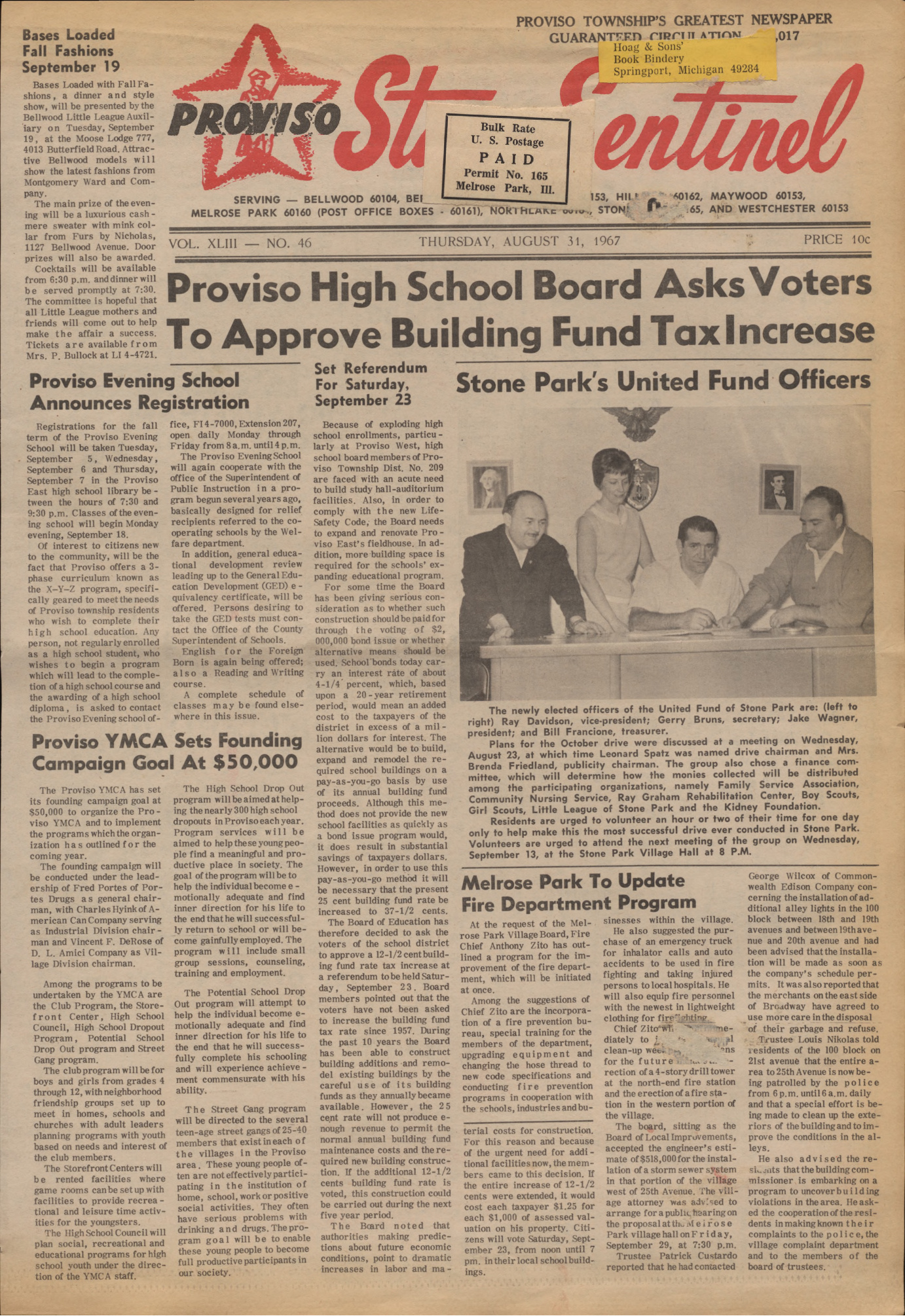 Proviso Star-Sentinel – 19670831