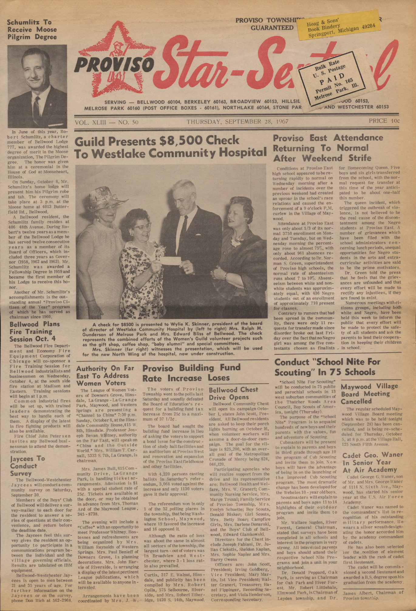 Proviso Star-Sentinel – 19670928