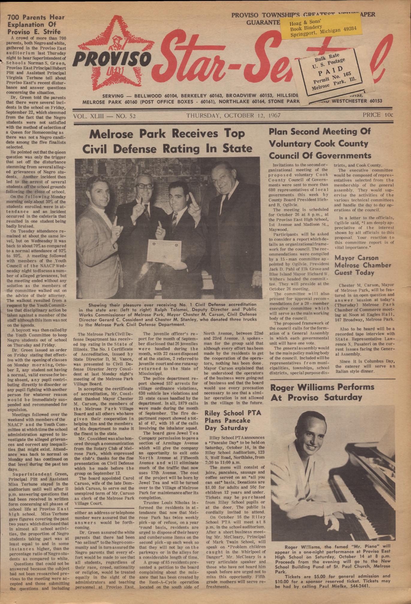Proviso Star-Sentinel – 19671012