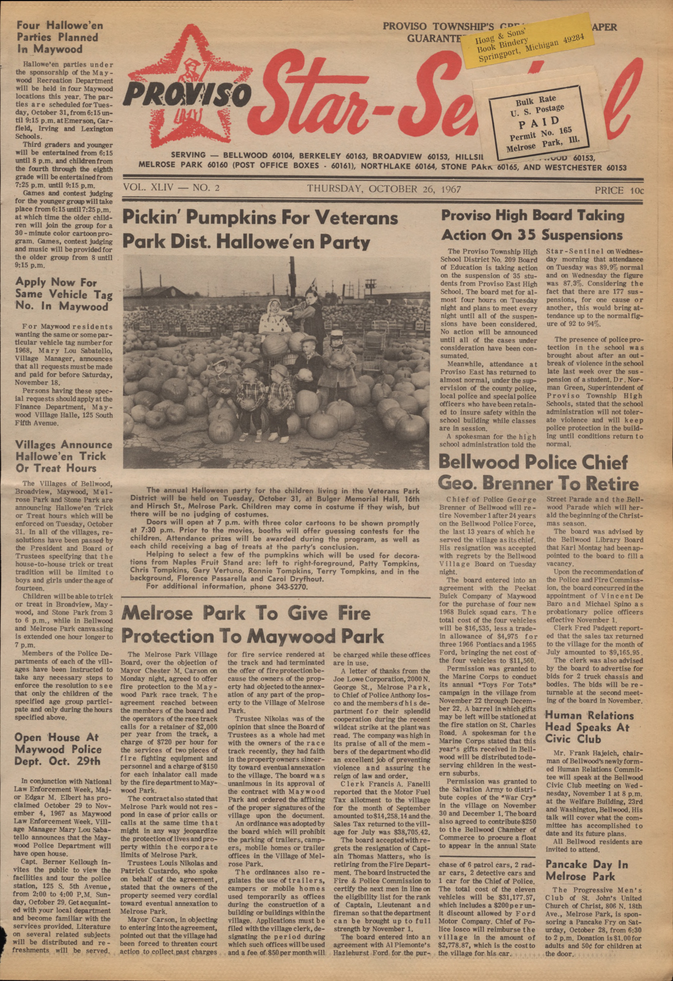 Proviso Star-Sentinel – 19671026