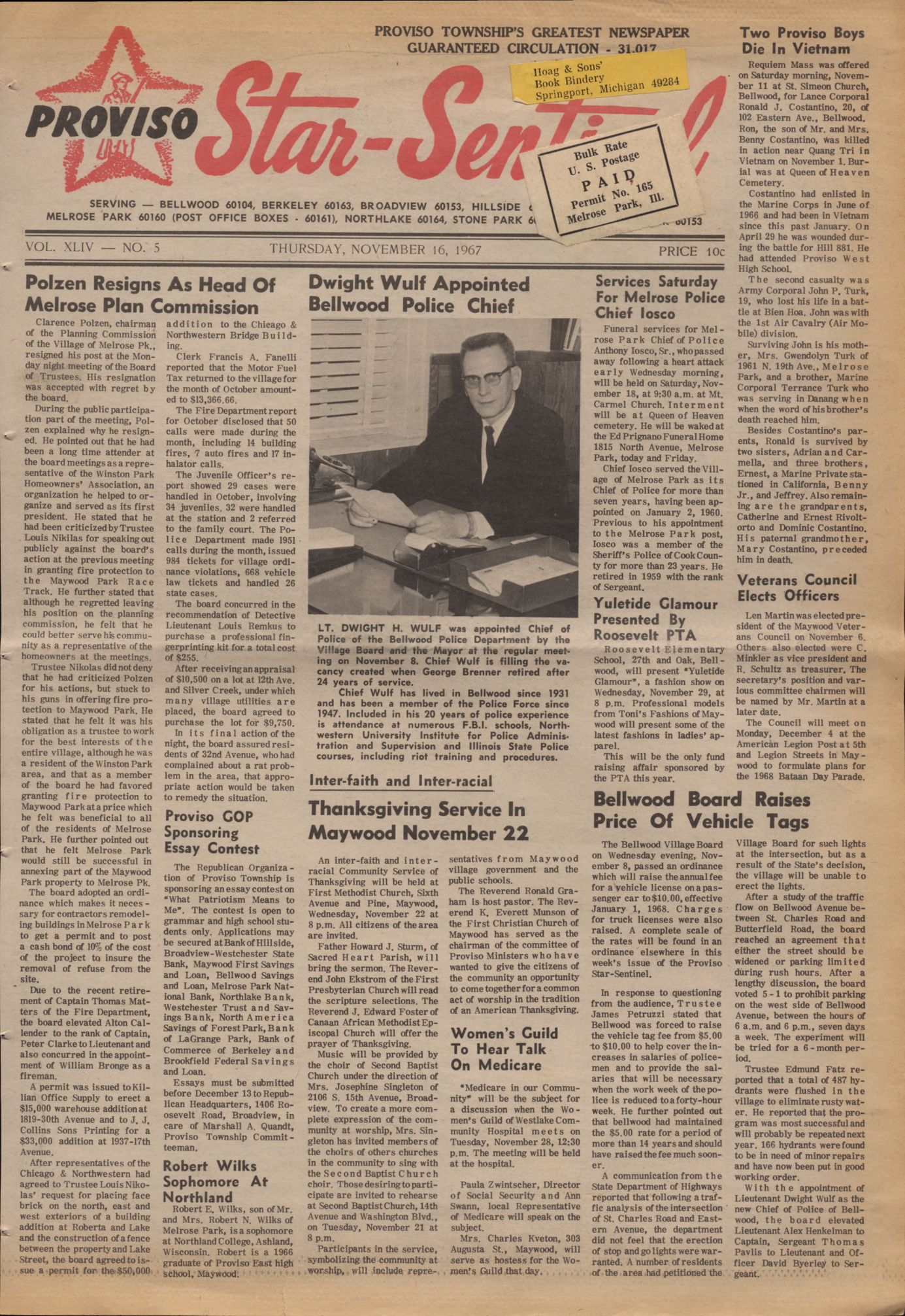 Proviso Star-Sentinel – 19671116