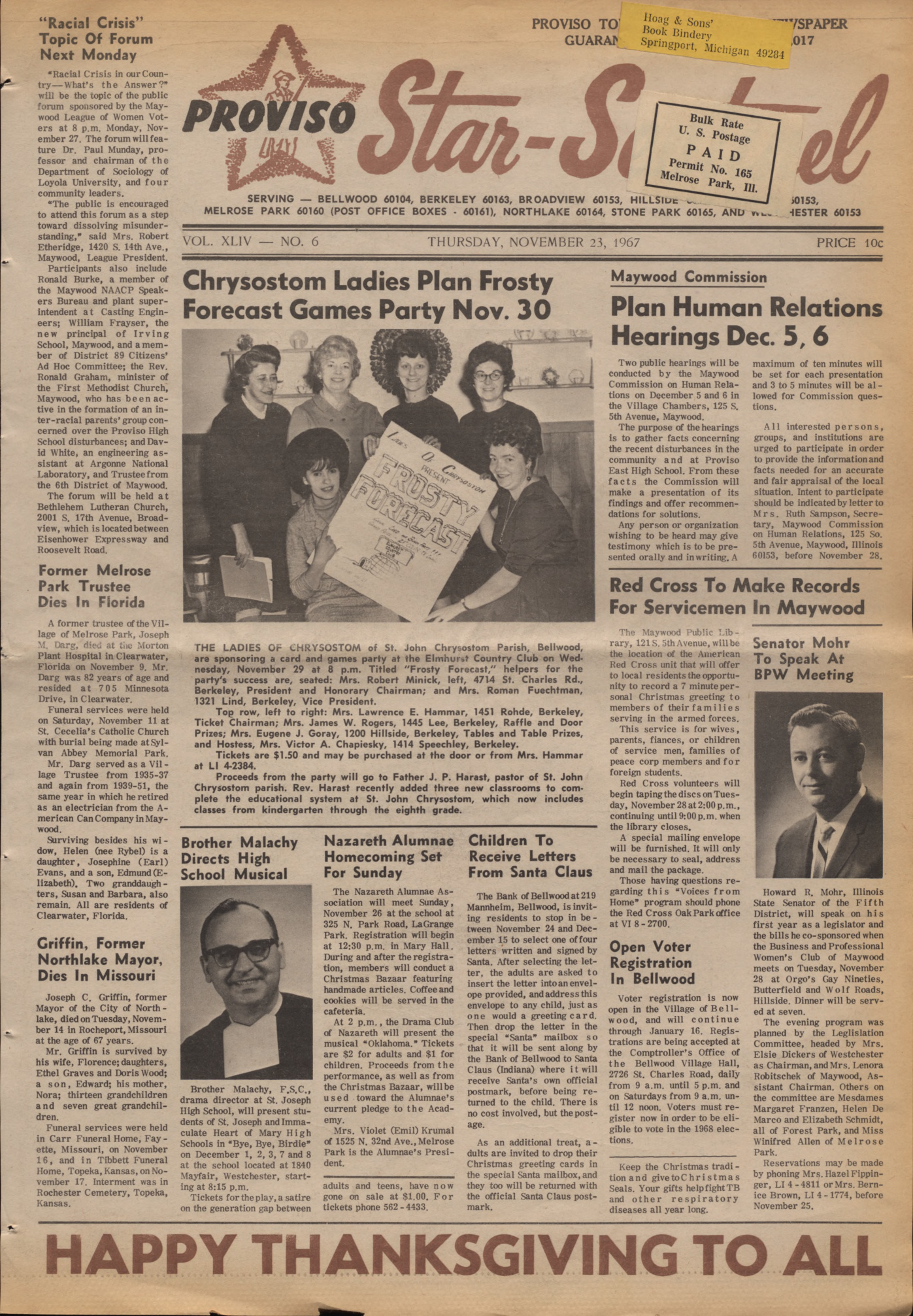 Proviso Star-Sentinel – 19671123