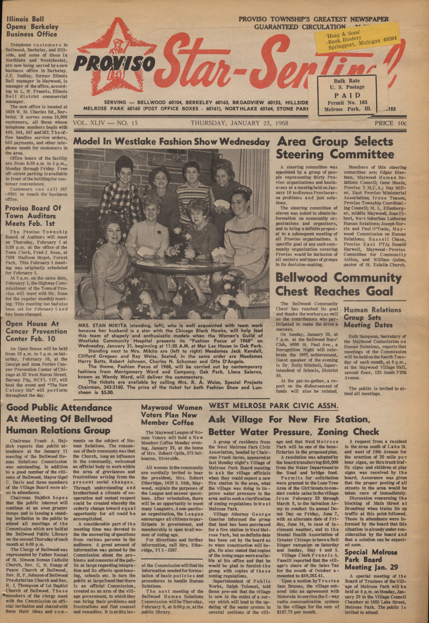 Proviso Star-Sentinel – 19680123