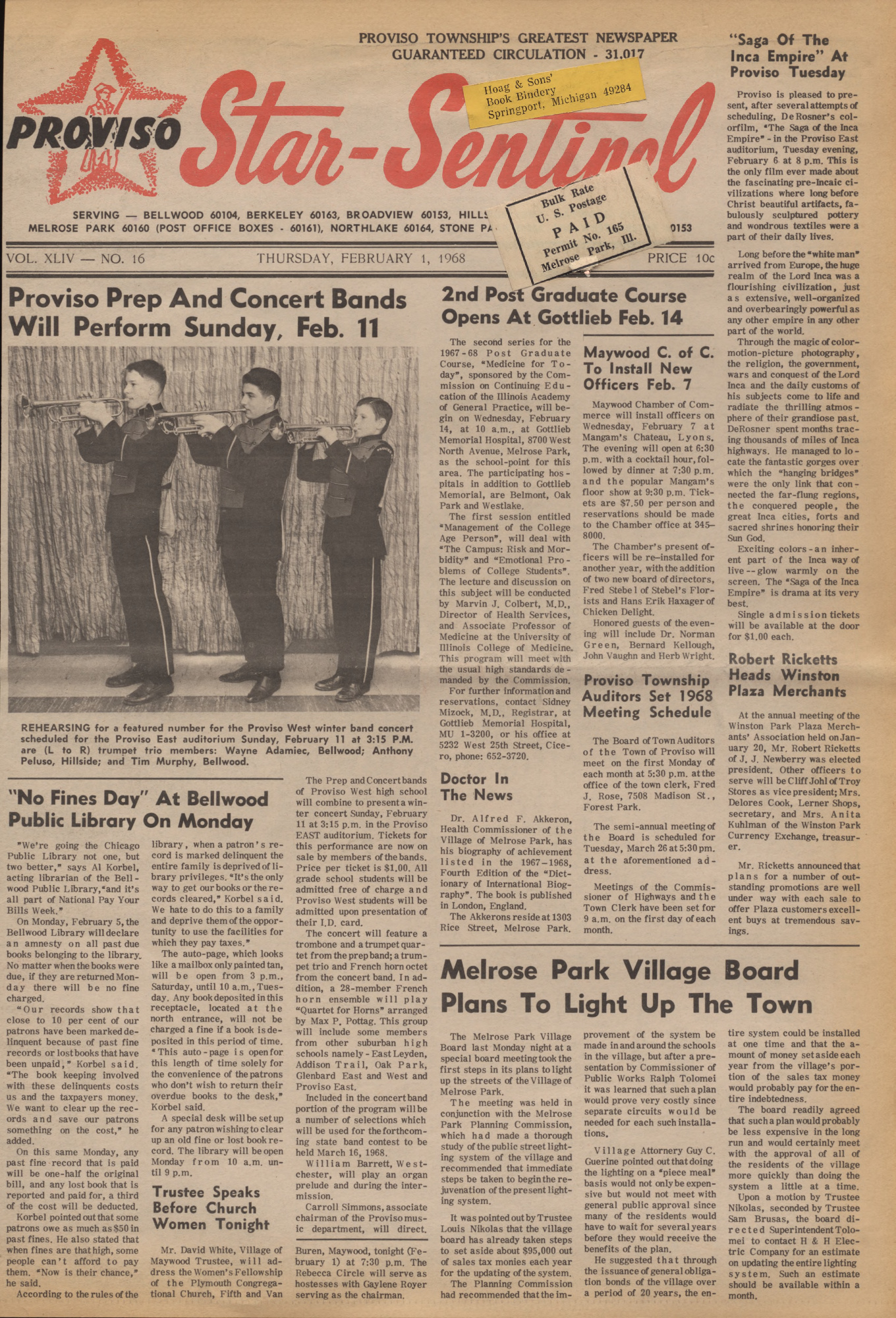 Proviso Star-Sentinel – 19680201
