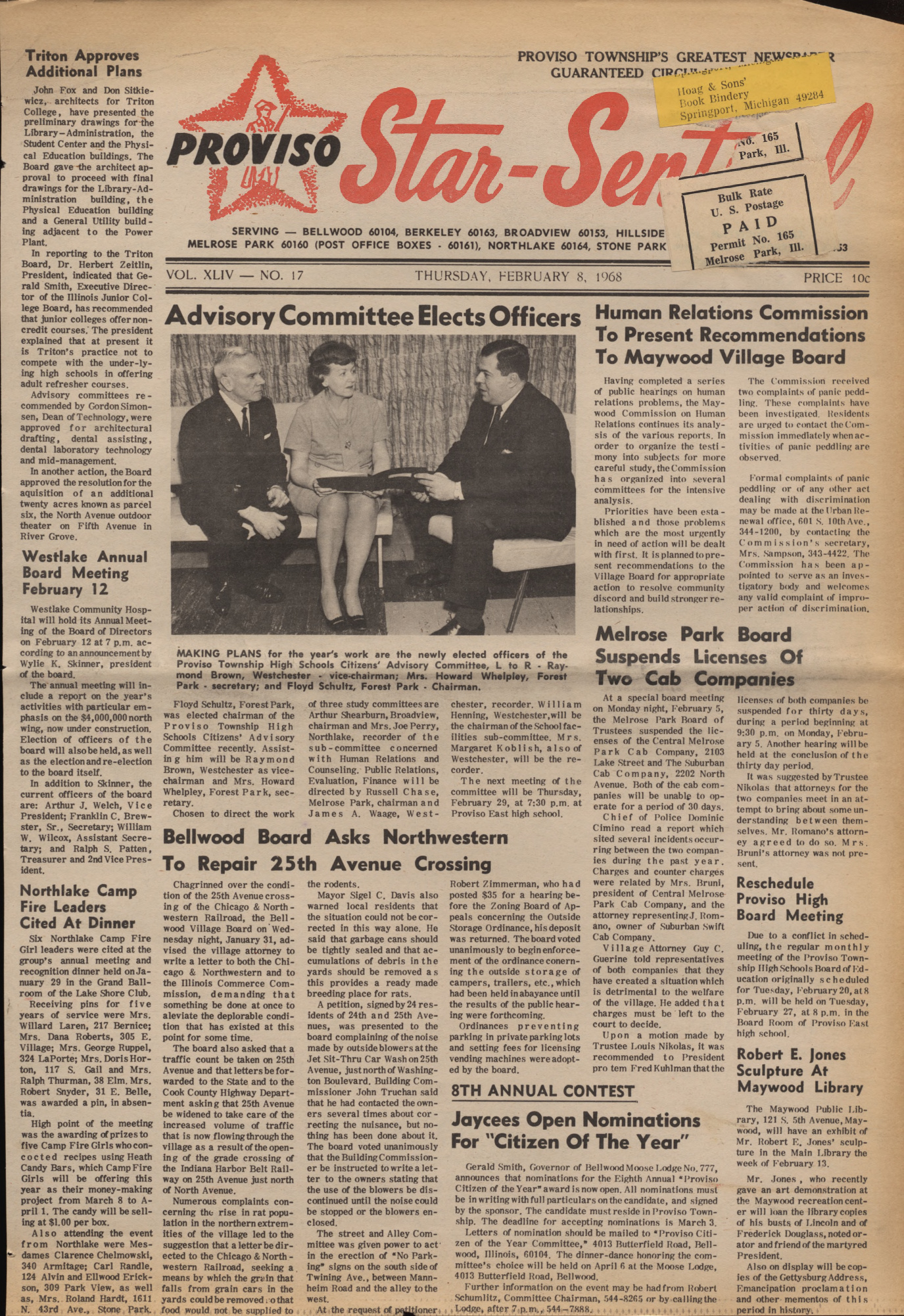 Proviso Star-Sentinel – 19680208