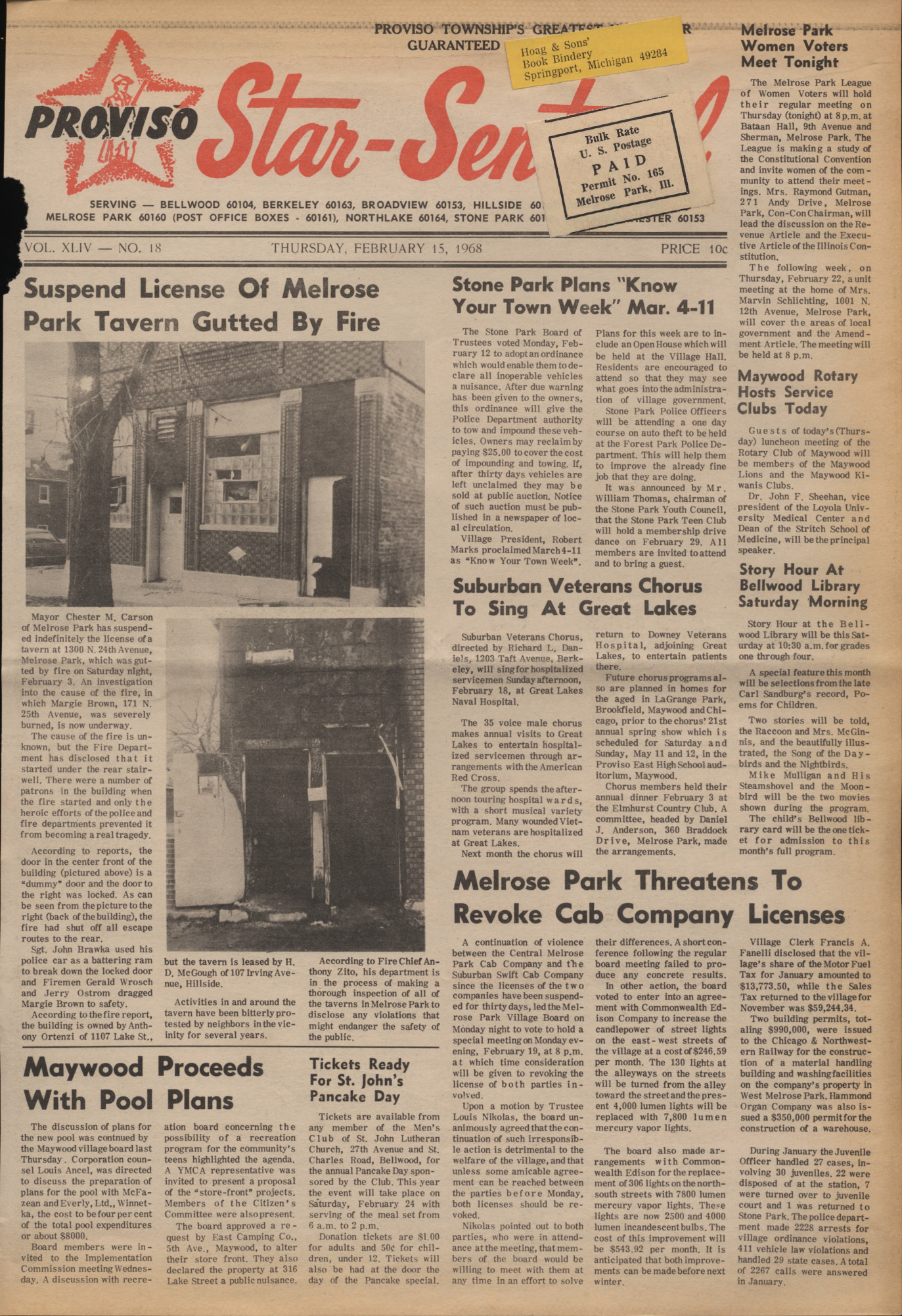 Proviso Star-Sentinel – 19680215