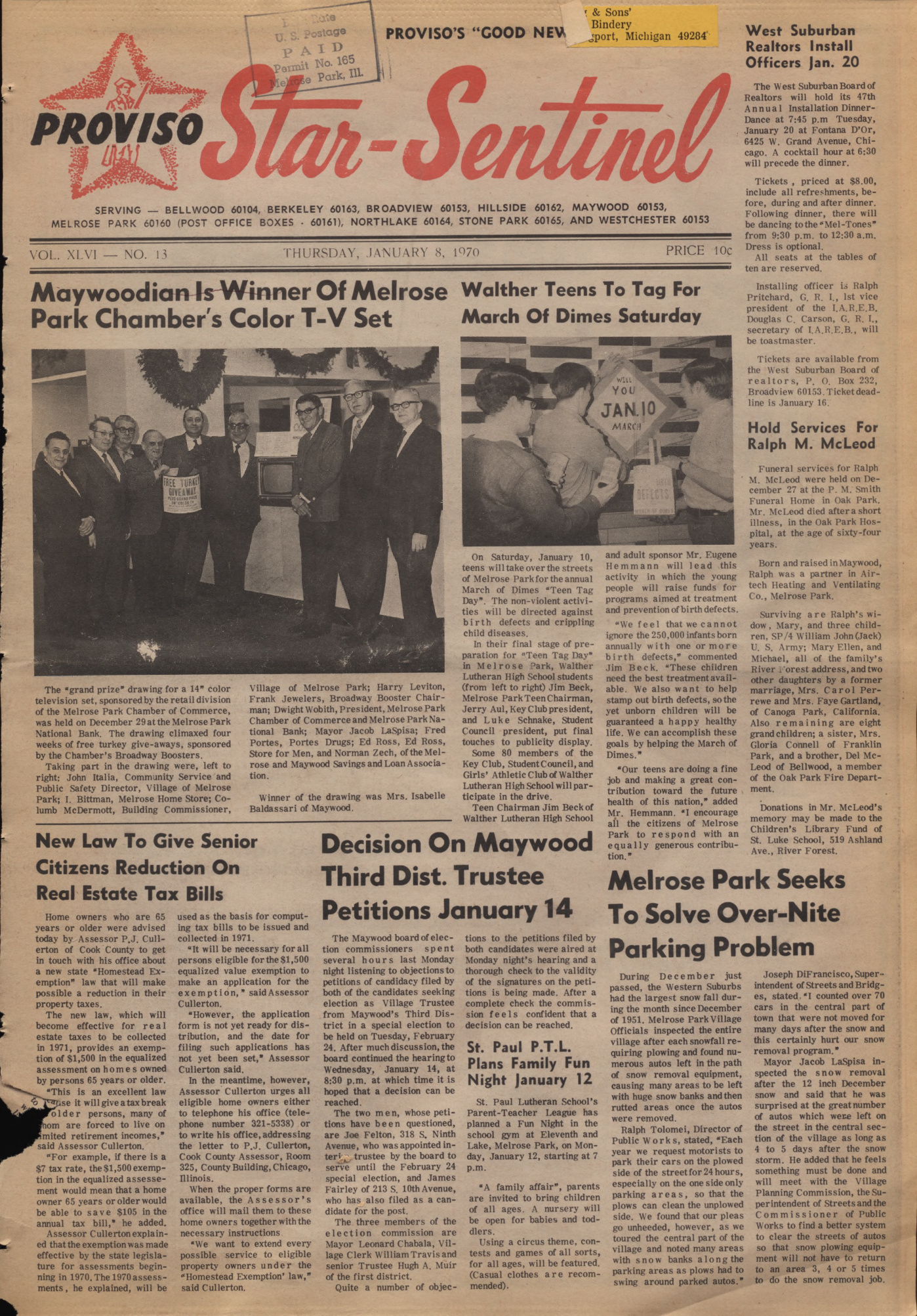 Proviso Star-Sentinel – 19700108