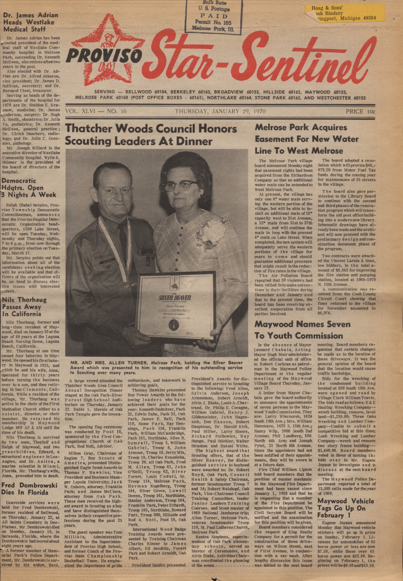 Proviso Star-Sentinel – 19700129