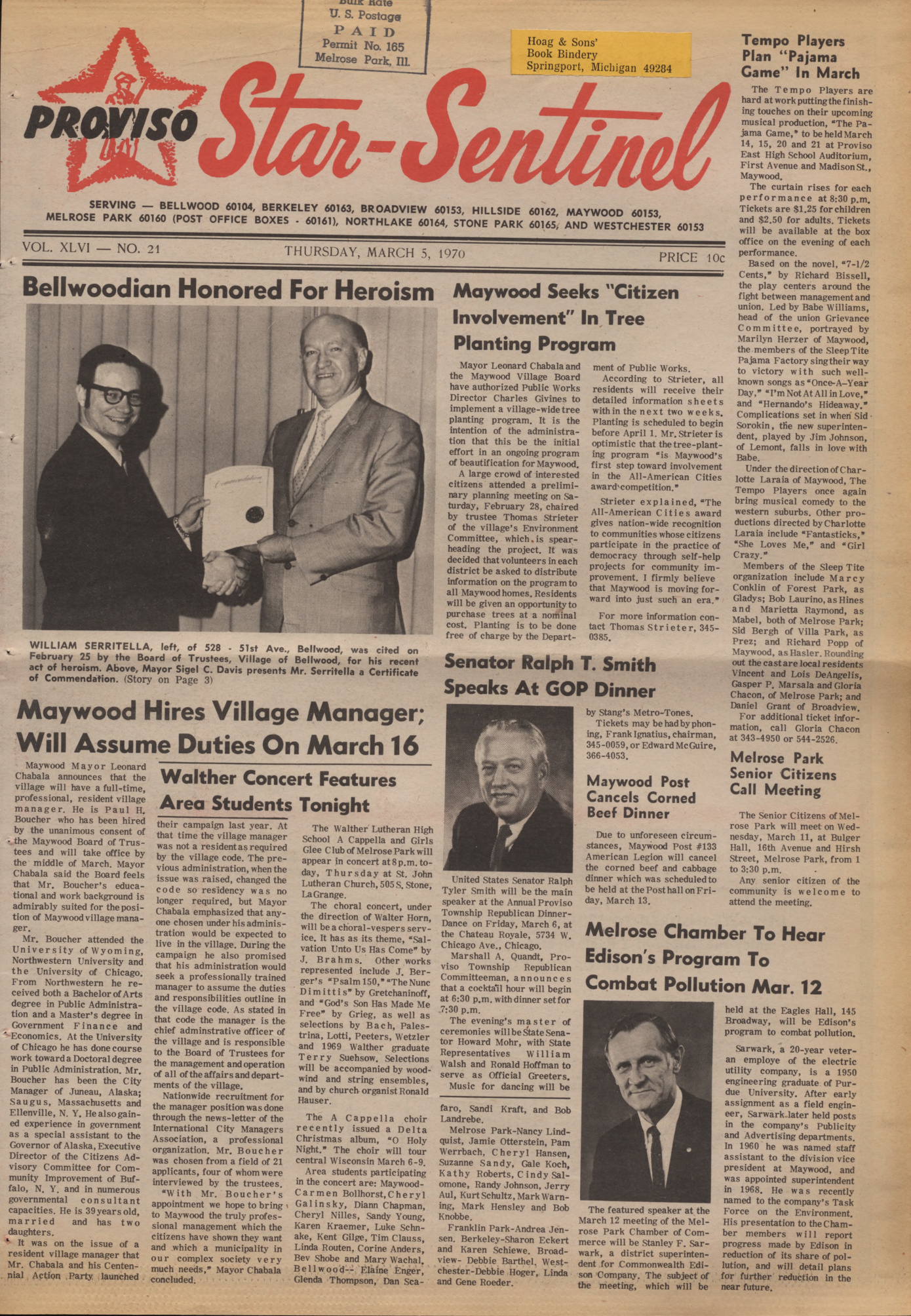 Proviso Star-Sentinel – 19700305