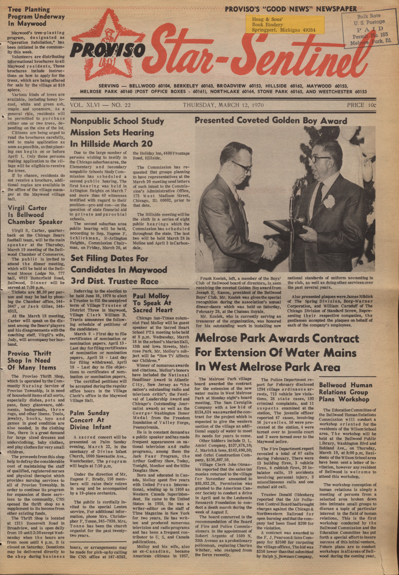 Proviso Star-Sentinel – 19700312