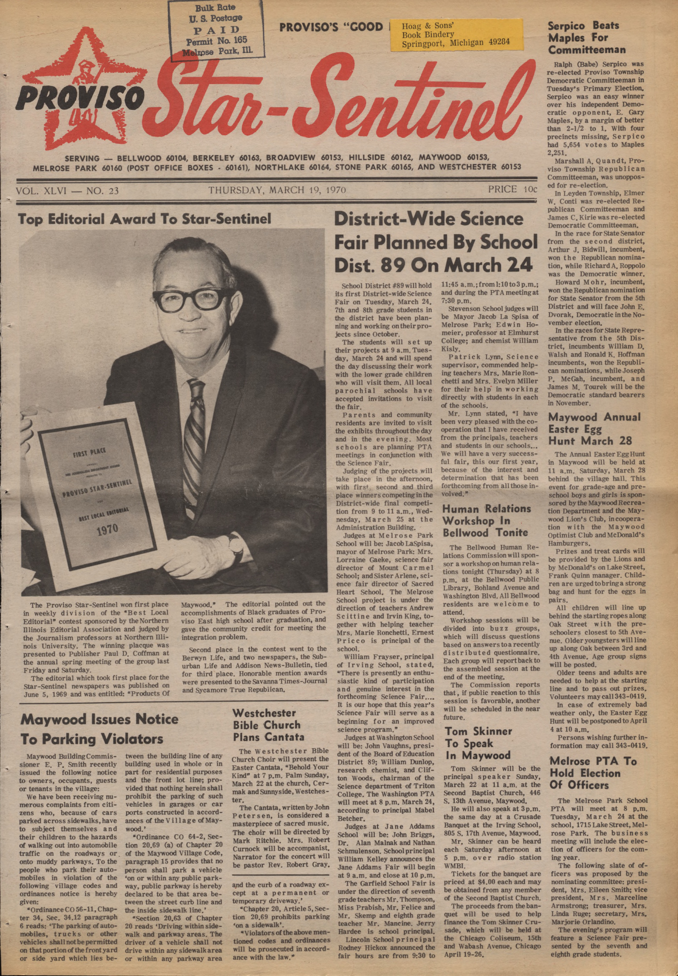 Proviso Star-Sentinel – 19700319