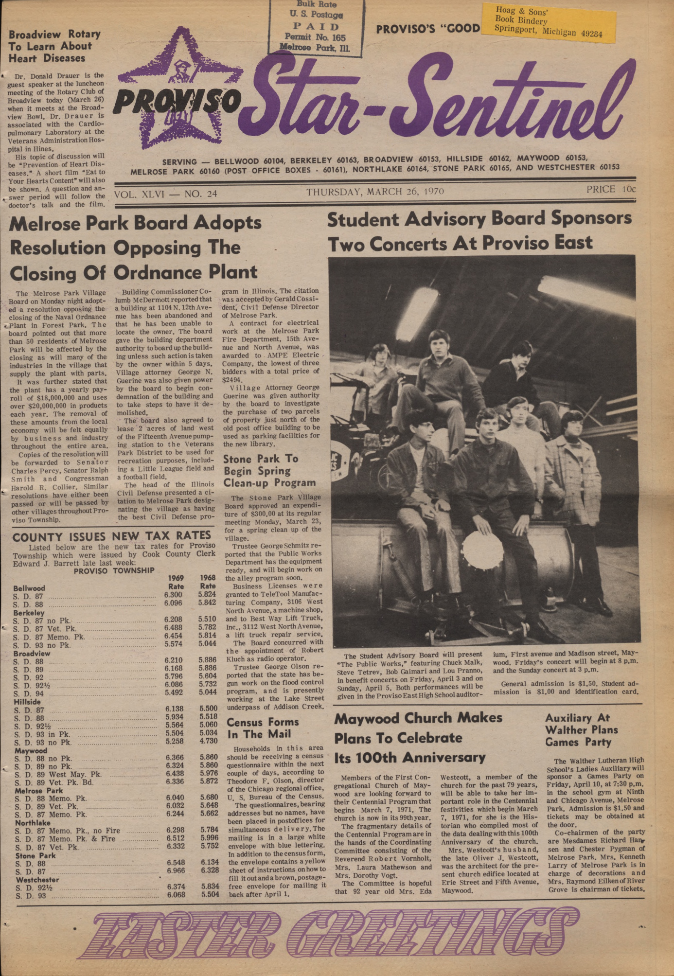 Proviso Star-Sentinel – 19700326