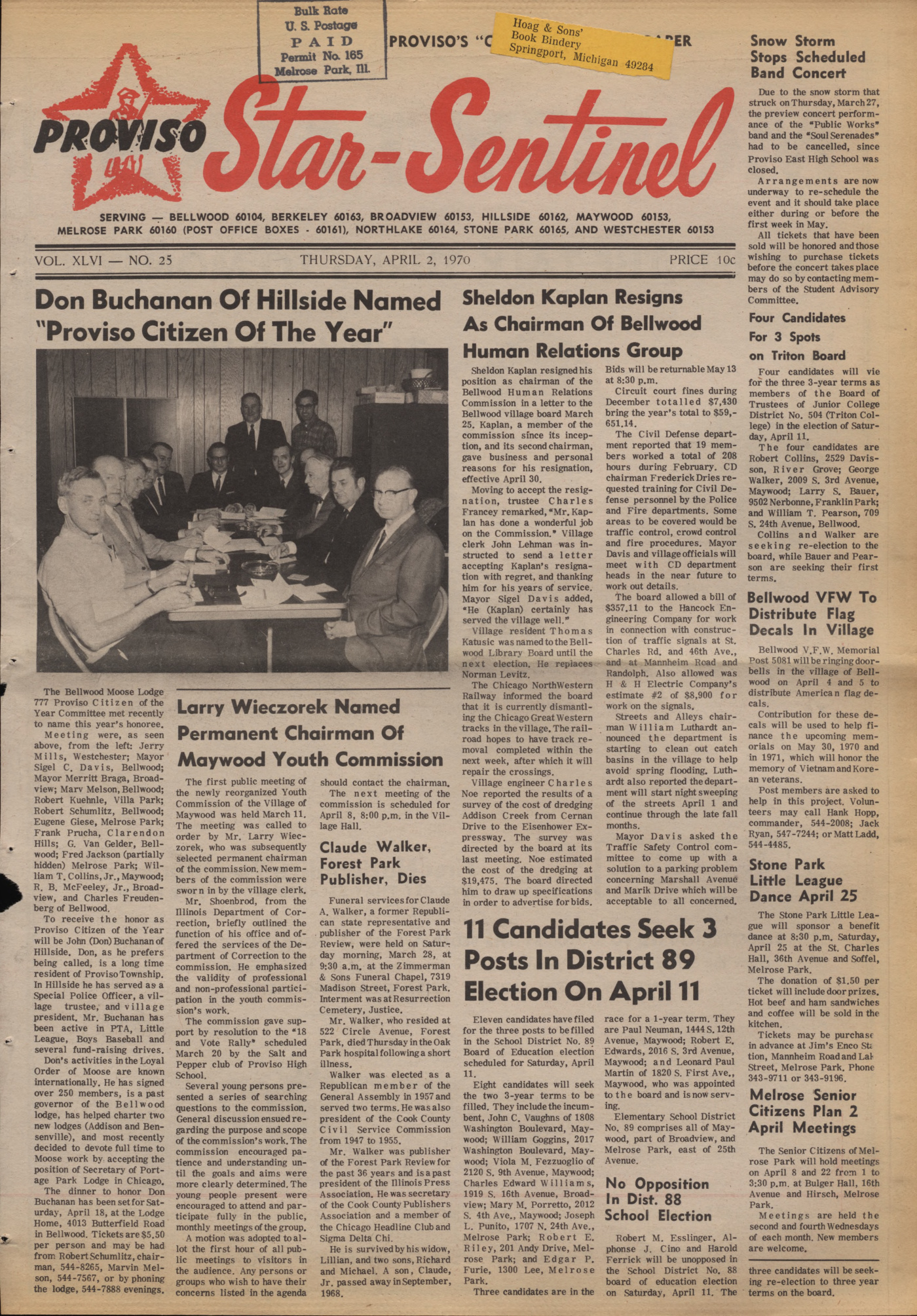 Proviso Star-Sentinel – 19700402