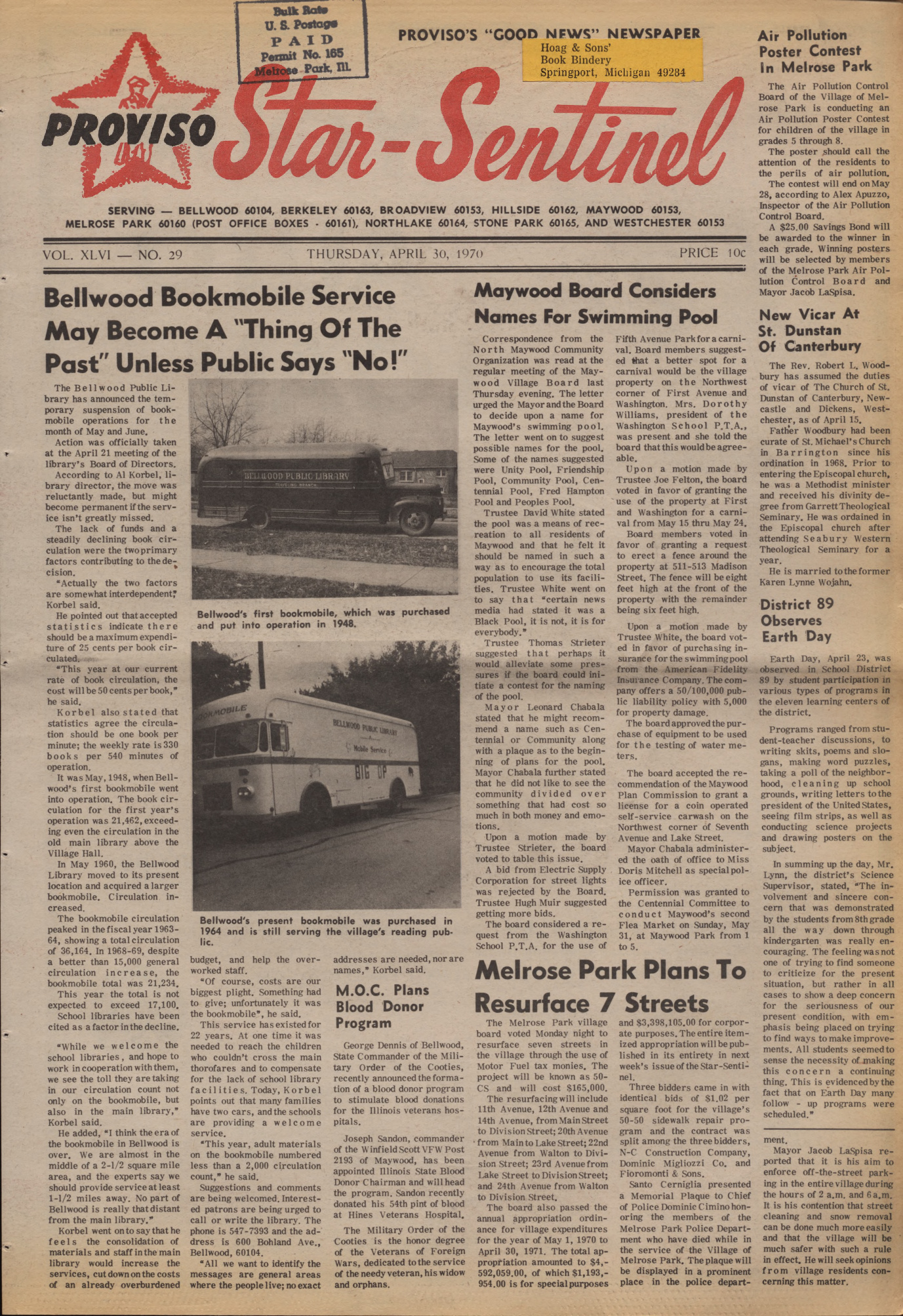 Proviso Star-Sentinel – 19700430