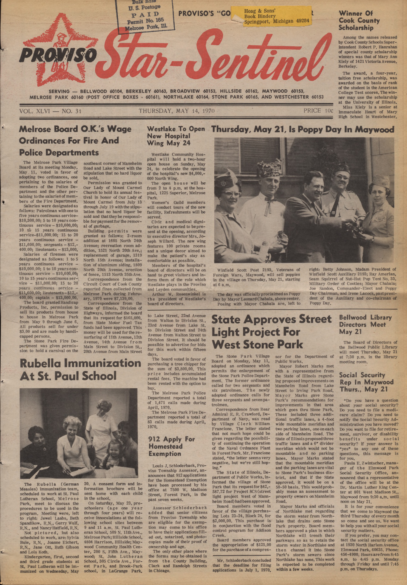 Proviso Star-Sentinel – 19700514