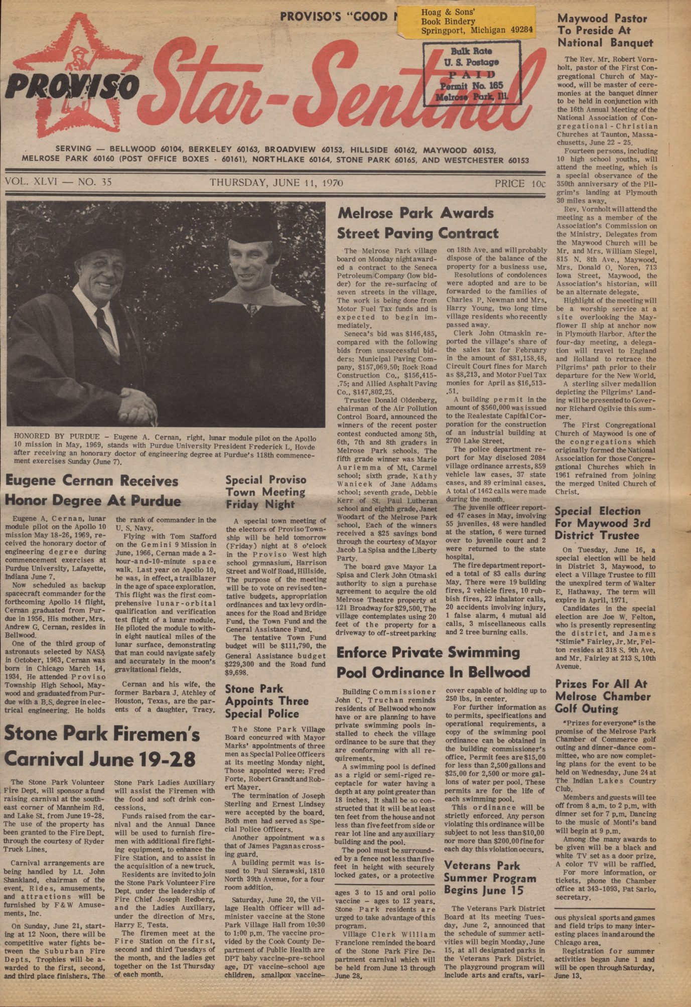 Proviso Star-Sentinel – 19700611