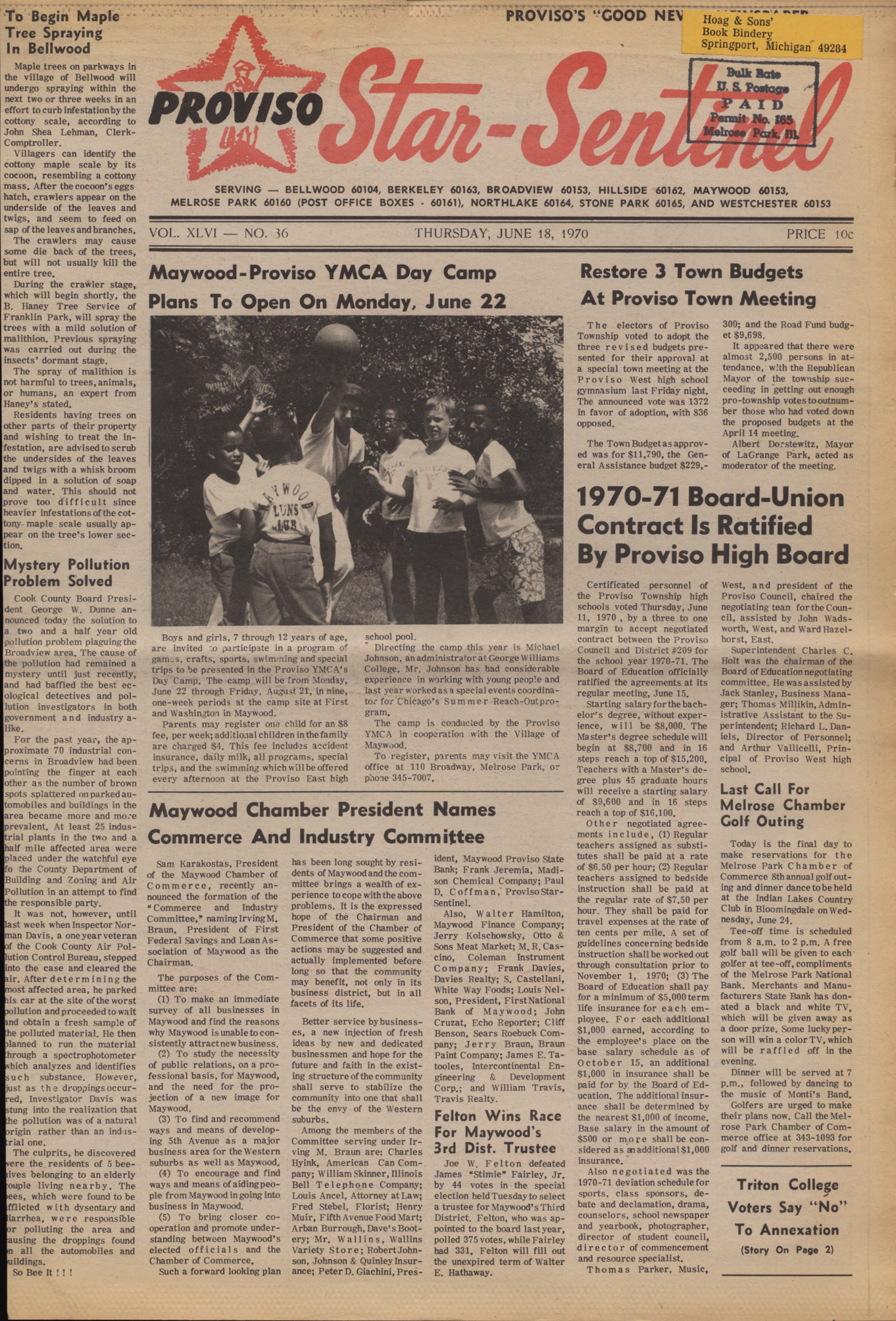 Proviso Star-Sentinel – 19700618