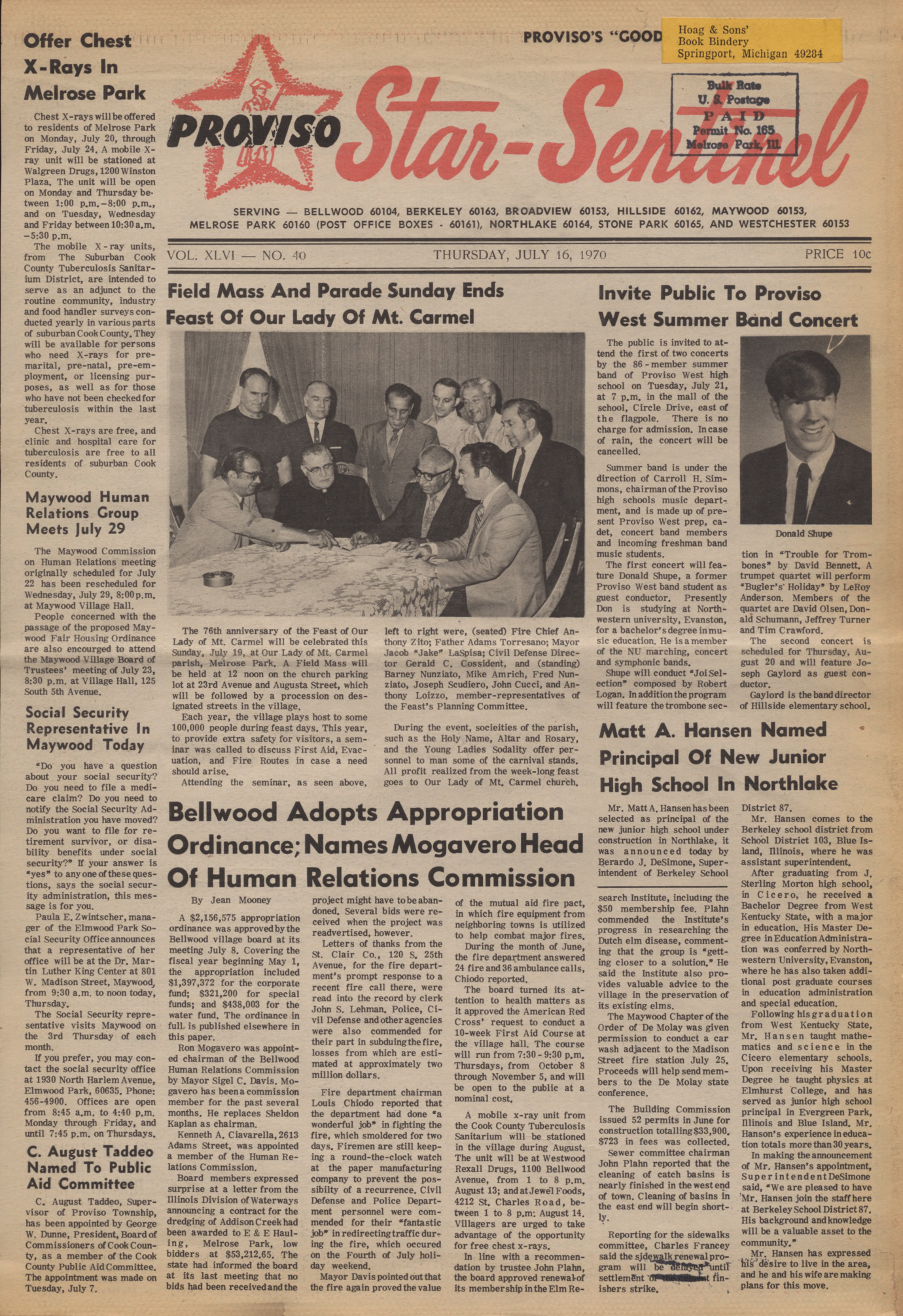 Proviso Star-Sentinel – 19700716