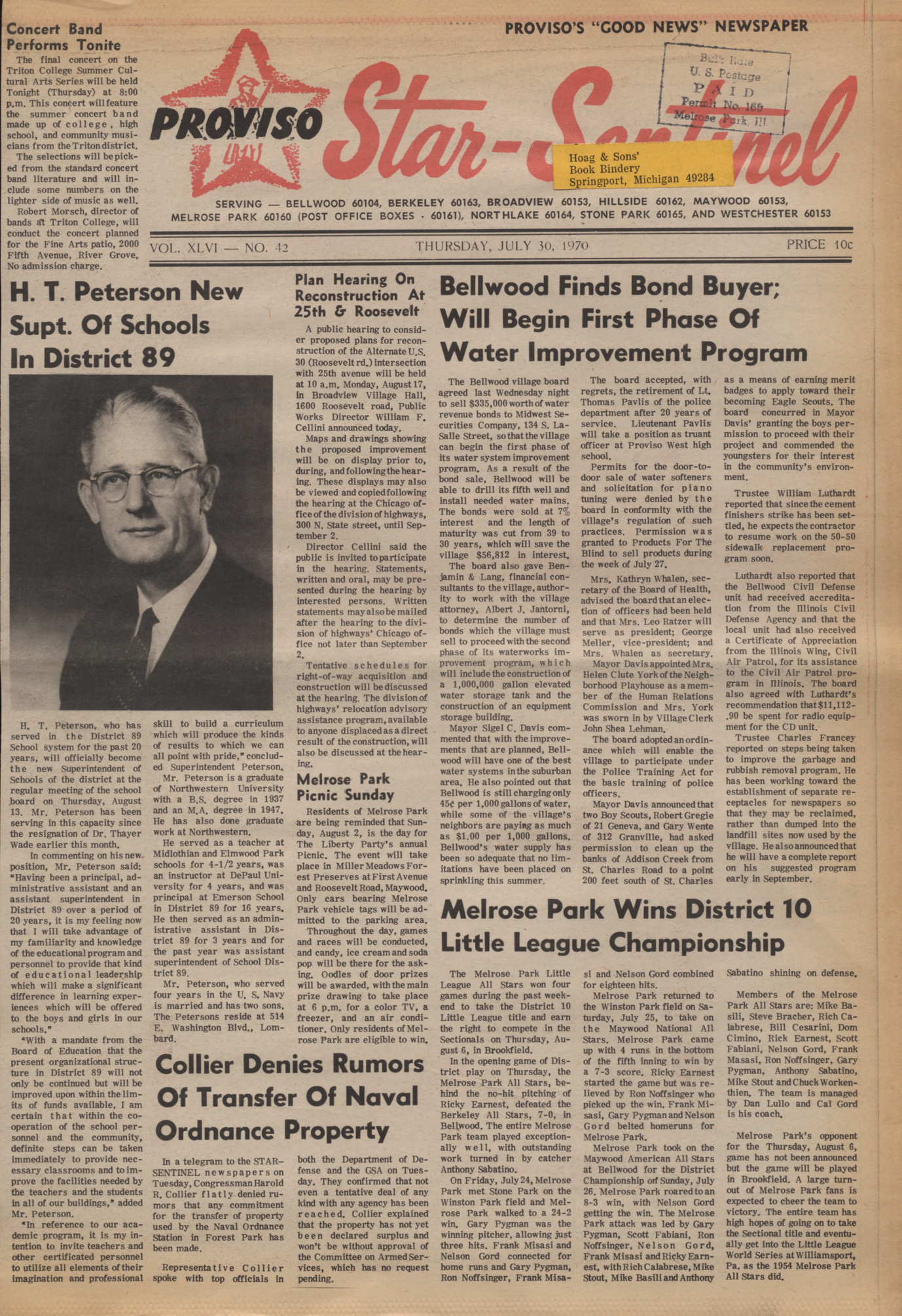 Proviso Star-Sentinel – 19700730