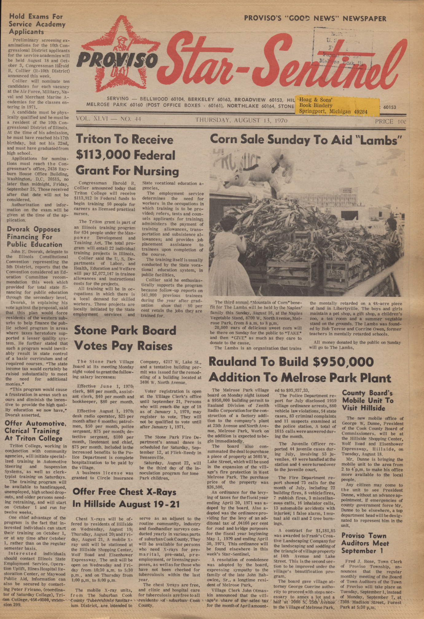 Proviso Star-Sentinel – 19700813