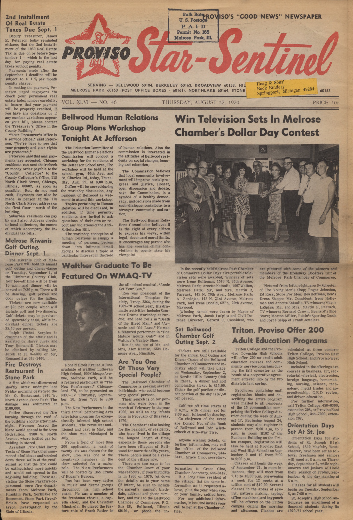 Proviso Star-Sentinel – 19700827