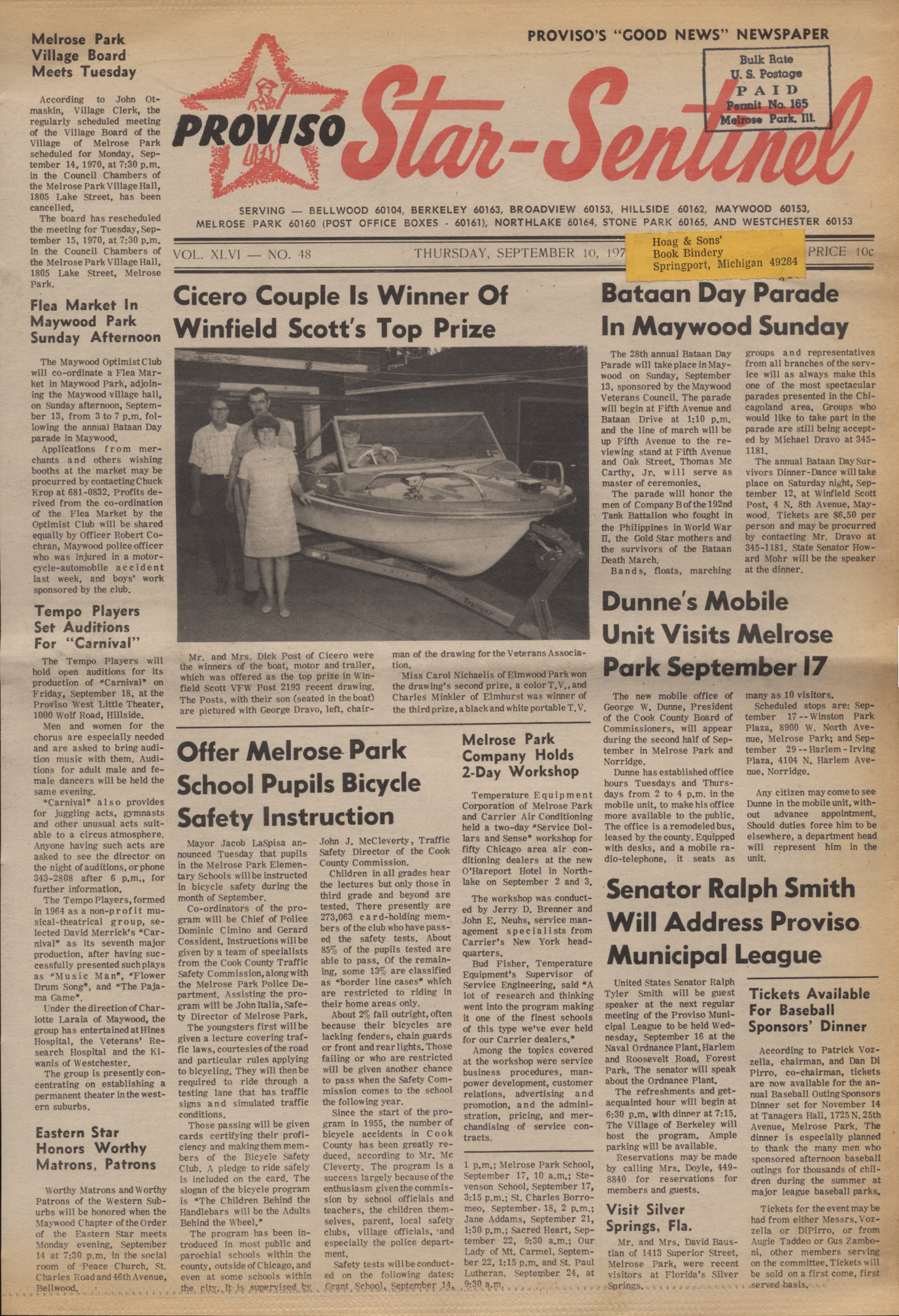Proviso Star-Sentinel – 19700910