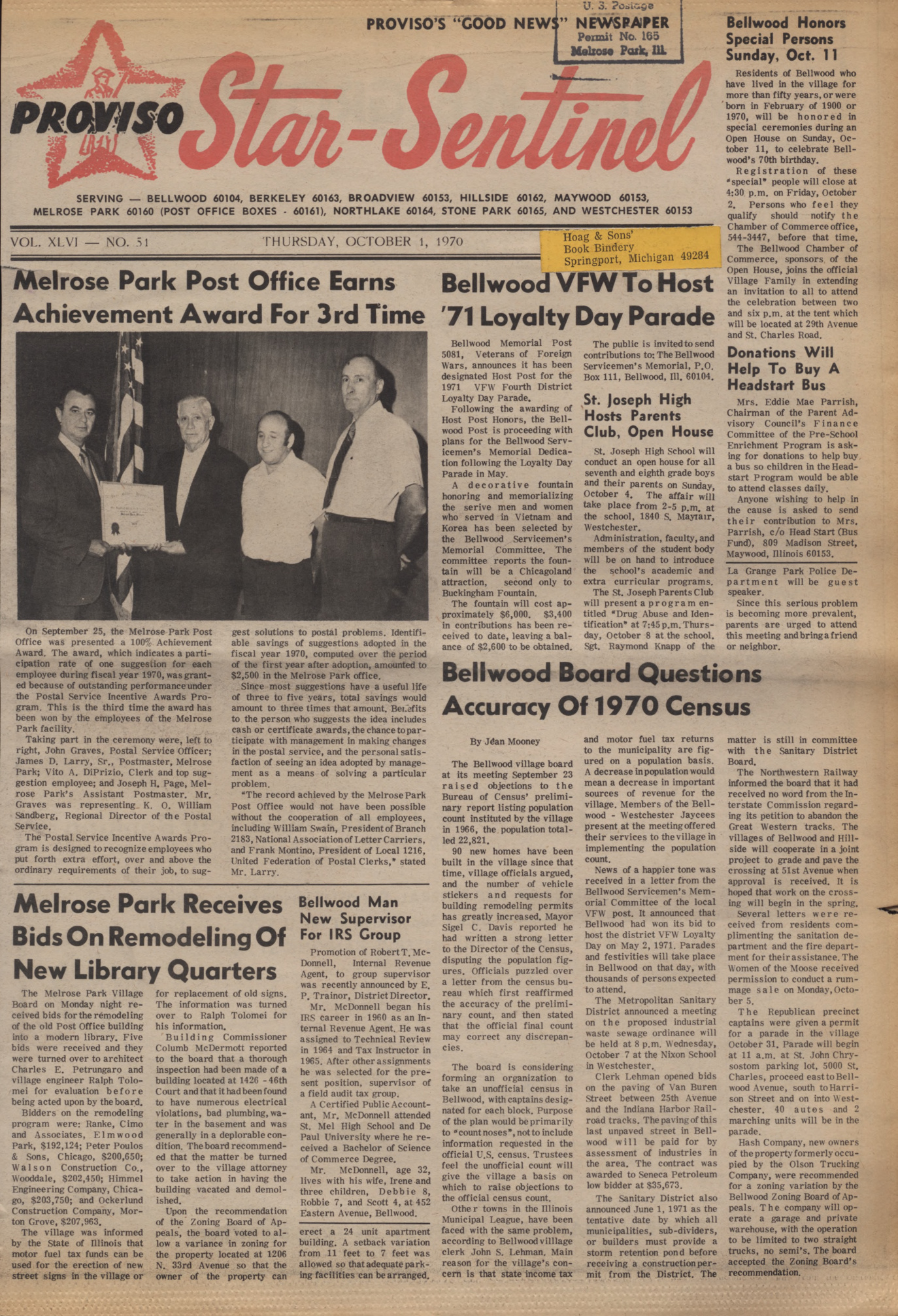 Proviso Star-Sentinel – 19701001