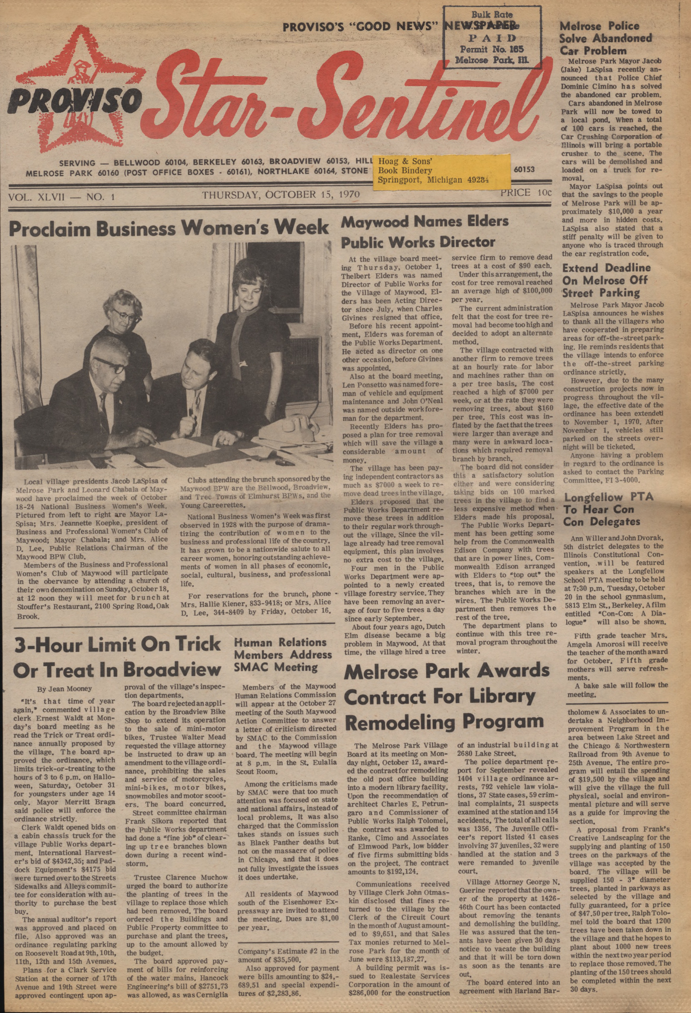 Proviso Star-Sentinel – 19701015