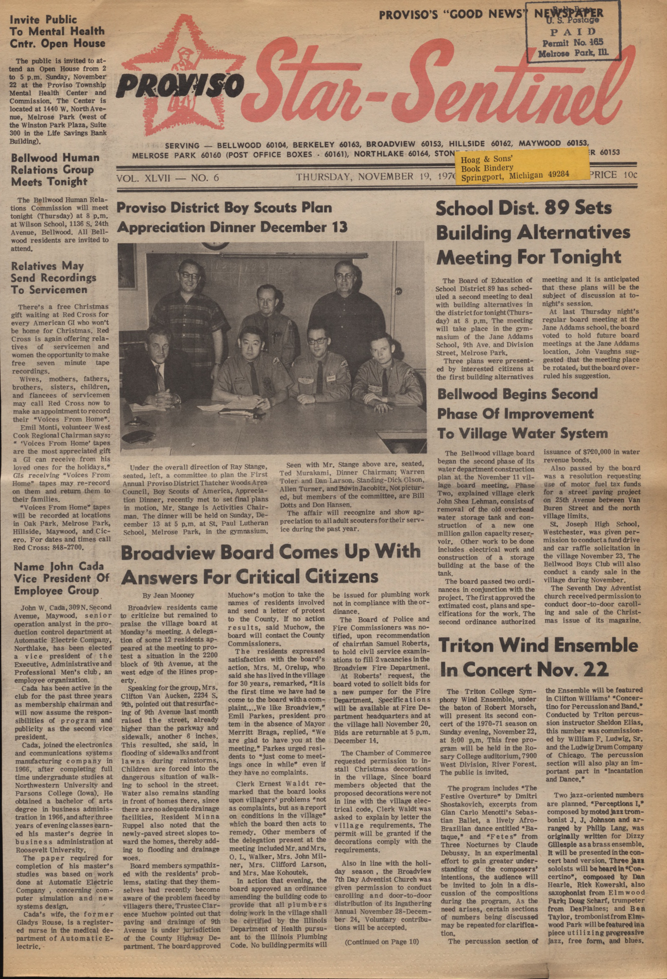 Proviso Star-Sentinel – 19701119